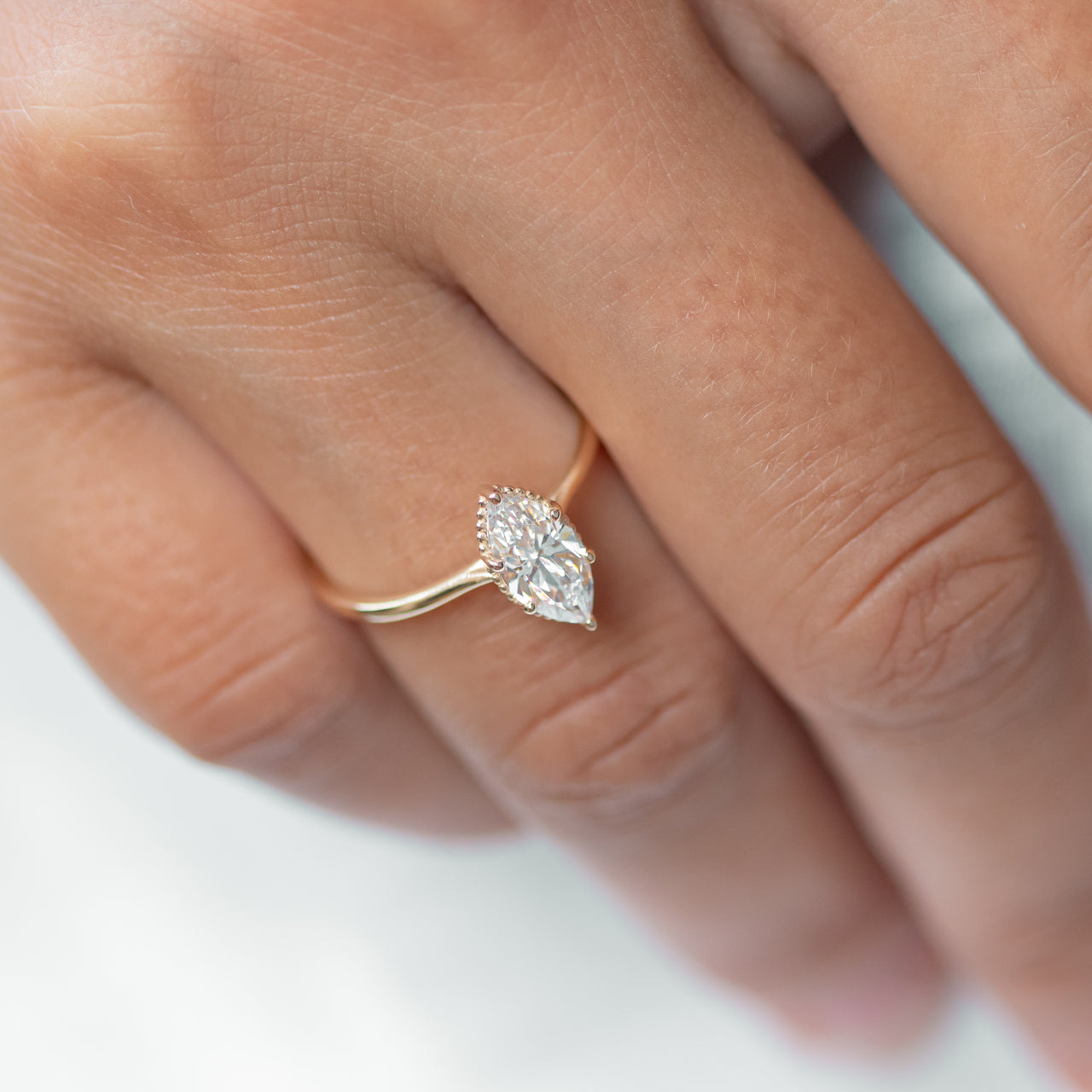 Starling Marquise Moissanite Engagement Ring For Her