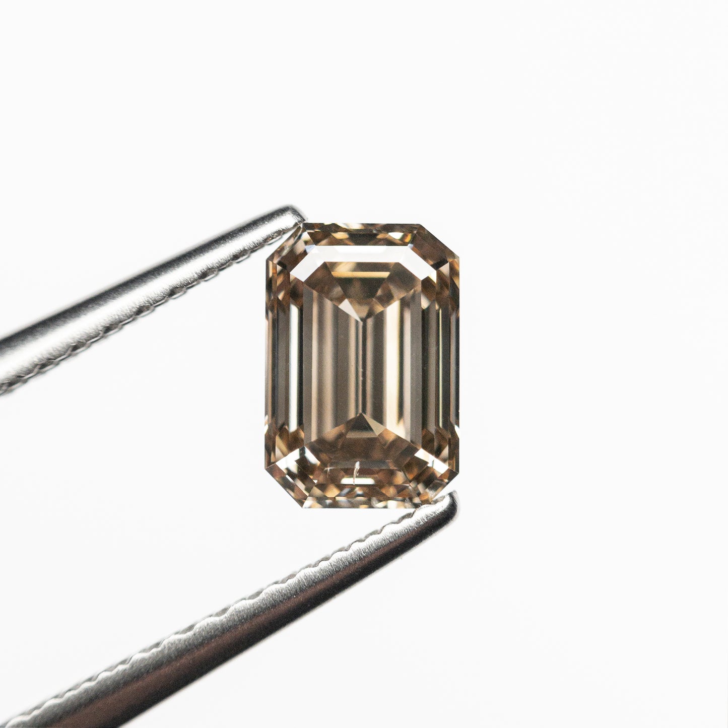 Champagne Emerald Step-Cut Loose Moissanite Diamond