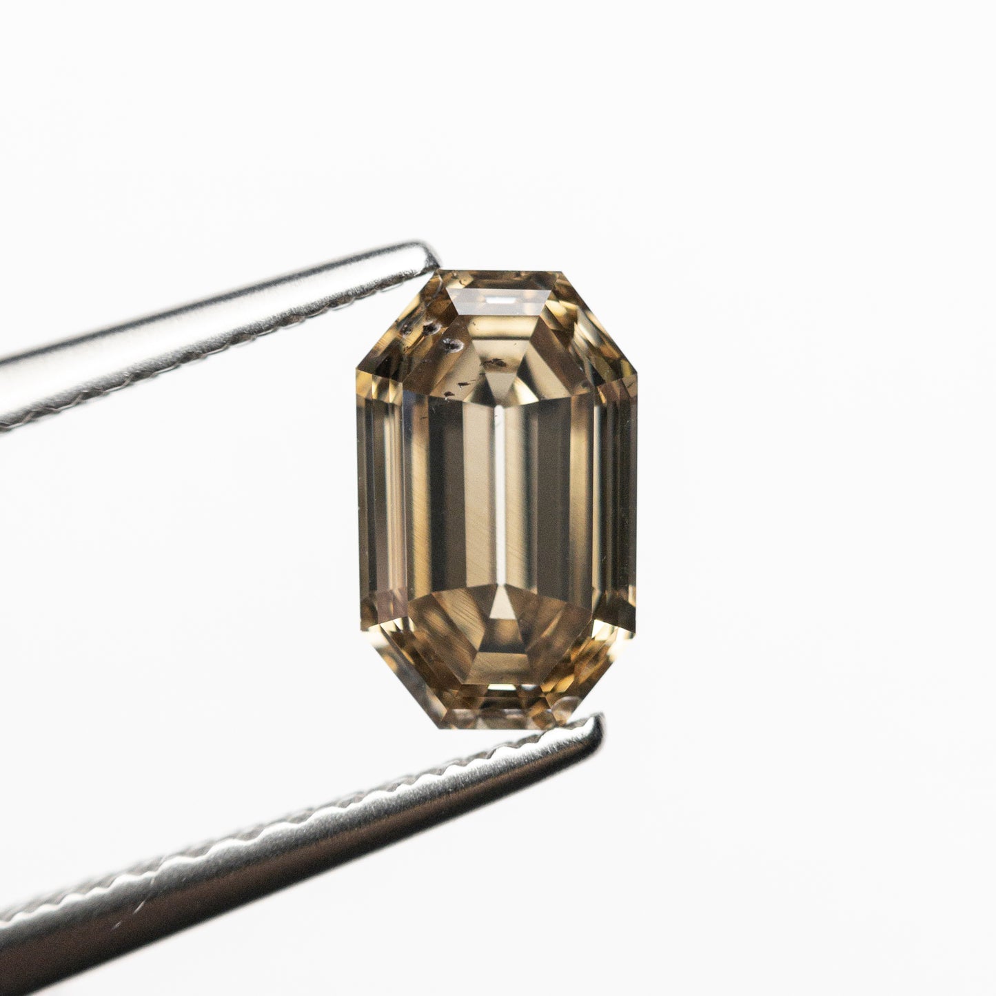 Rare Champagne Emerald Cut Loose Moissanite Diamond For Her