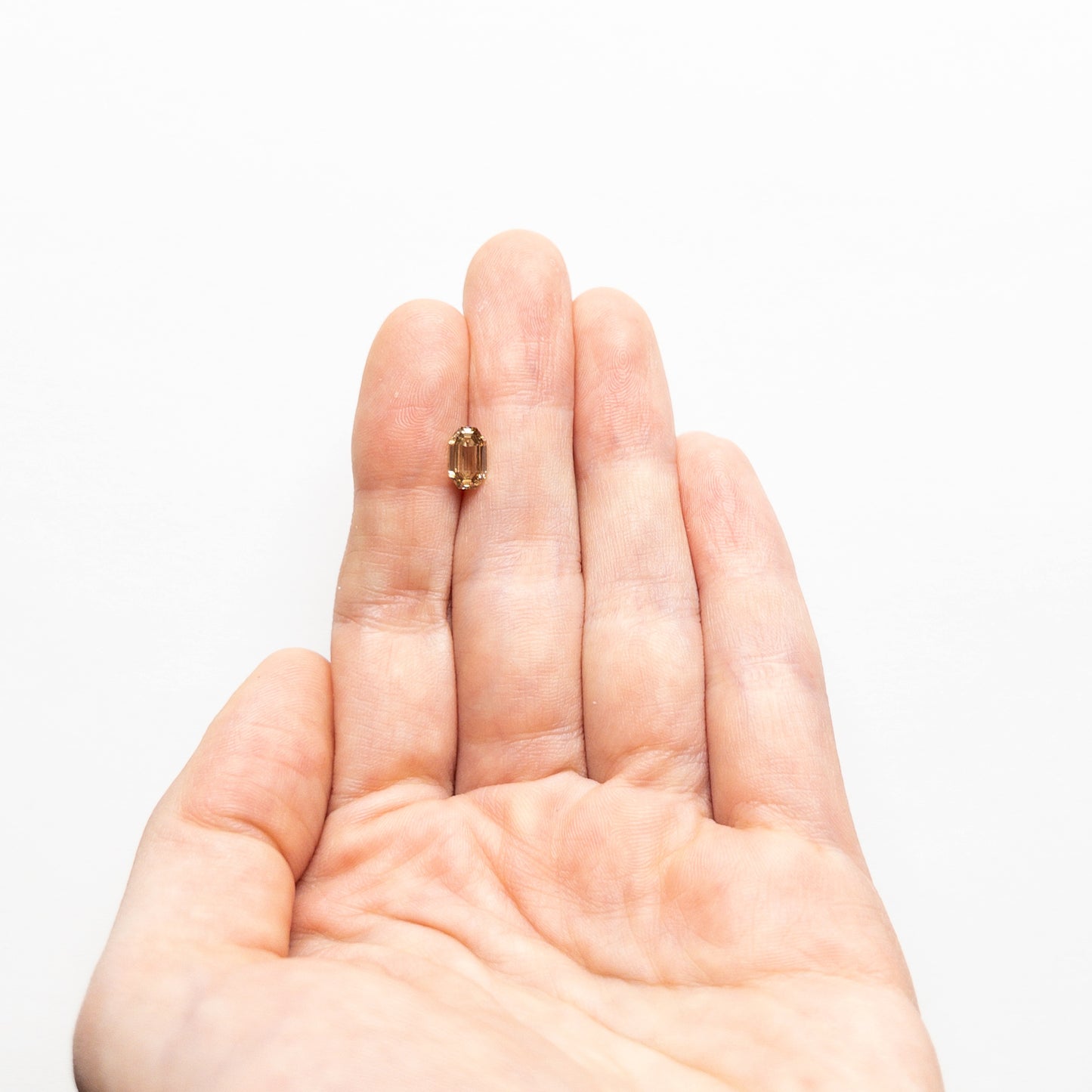 Rare Champagne Emerald Cut Loose Moissanite Diamond For Her