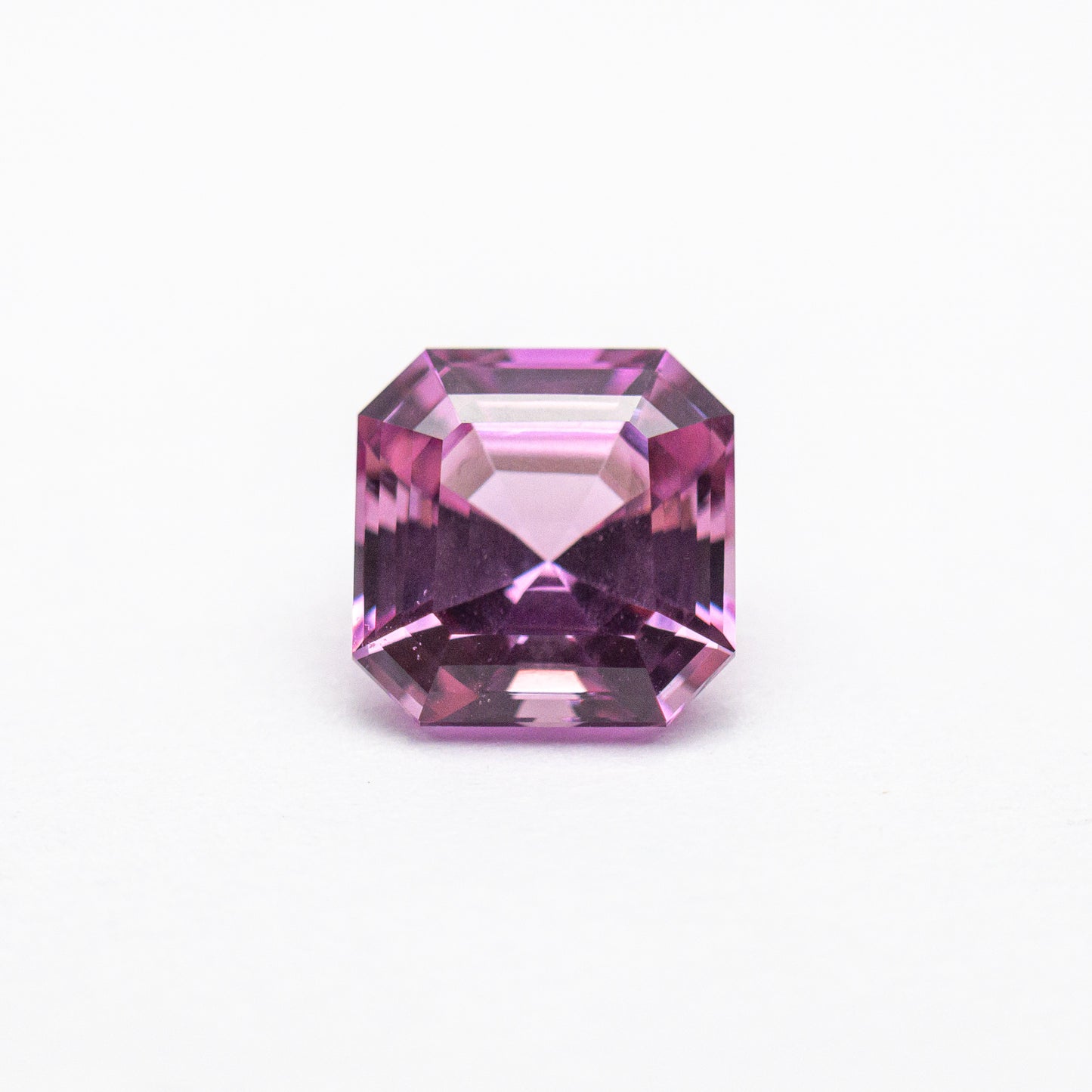 Pink Asscher Cut Moissanite For Anniversary Diamond