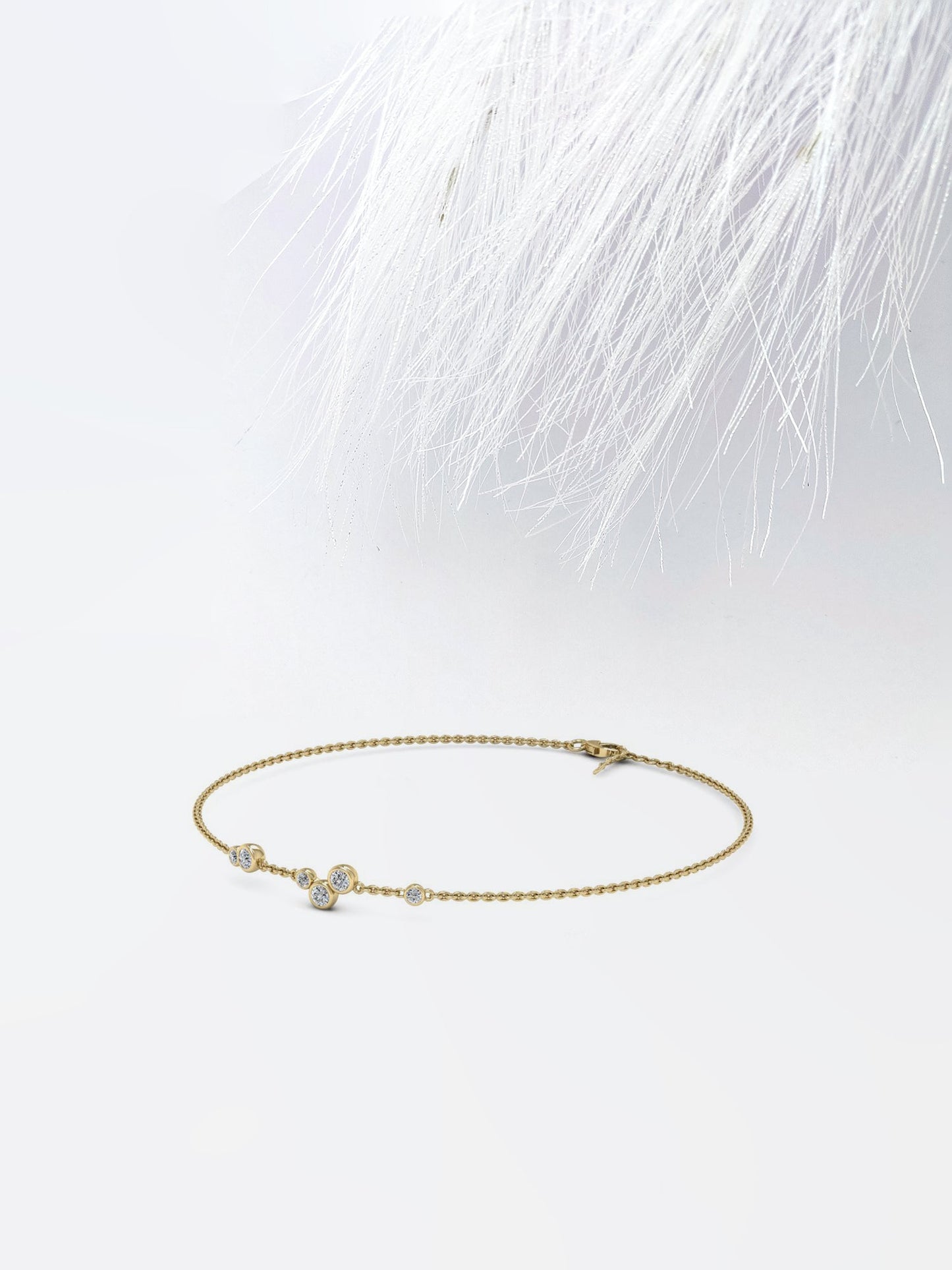 Round Cut Bezel Set Moissanite Diamond Personalized Gift For Women's