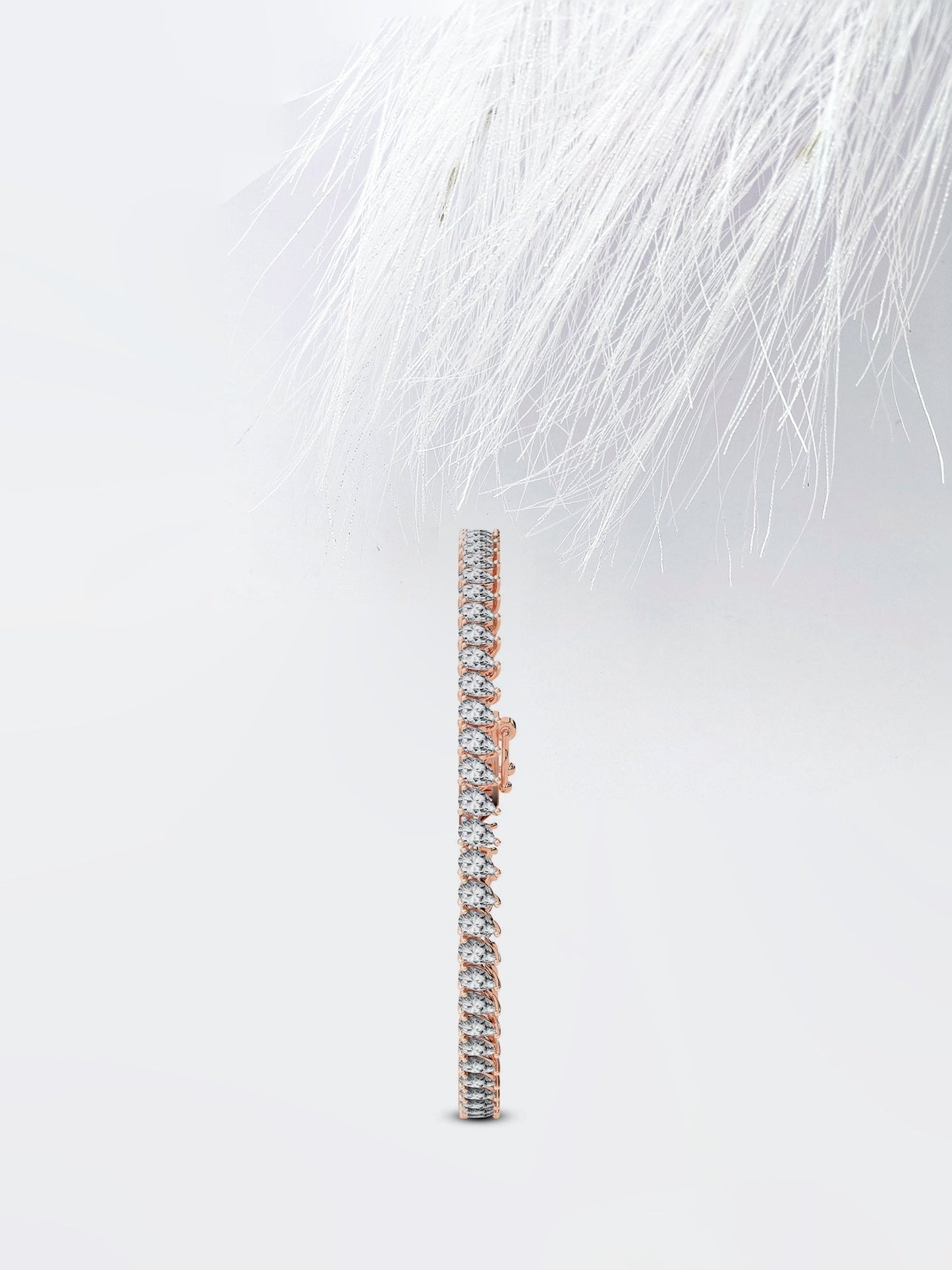 Tennis Pear Cut Moissanite Engagement Bracelet For Her