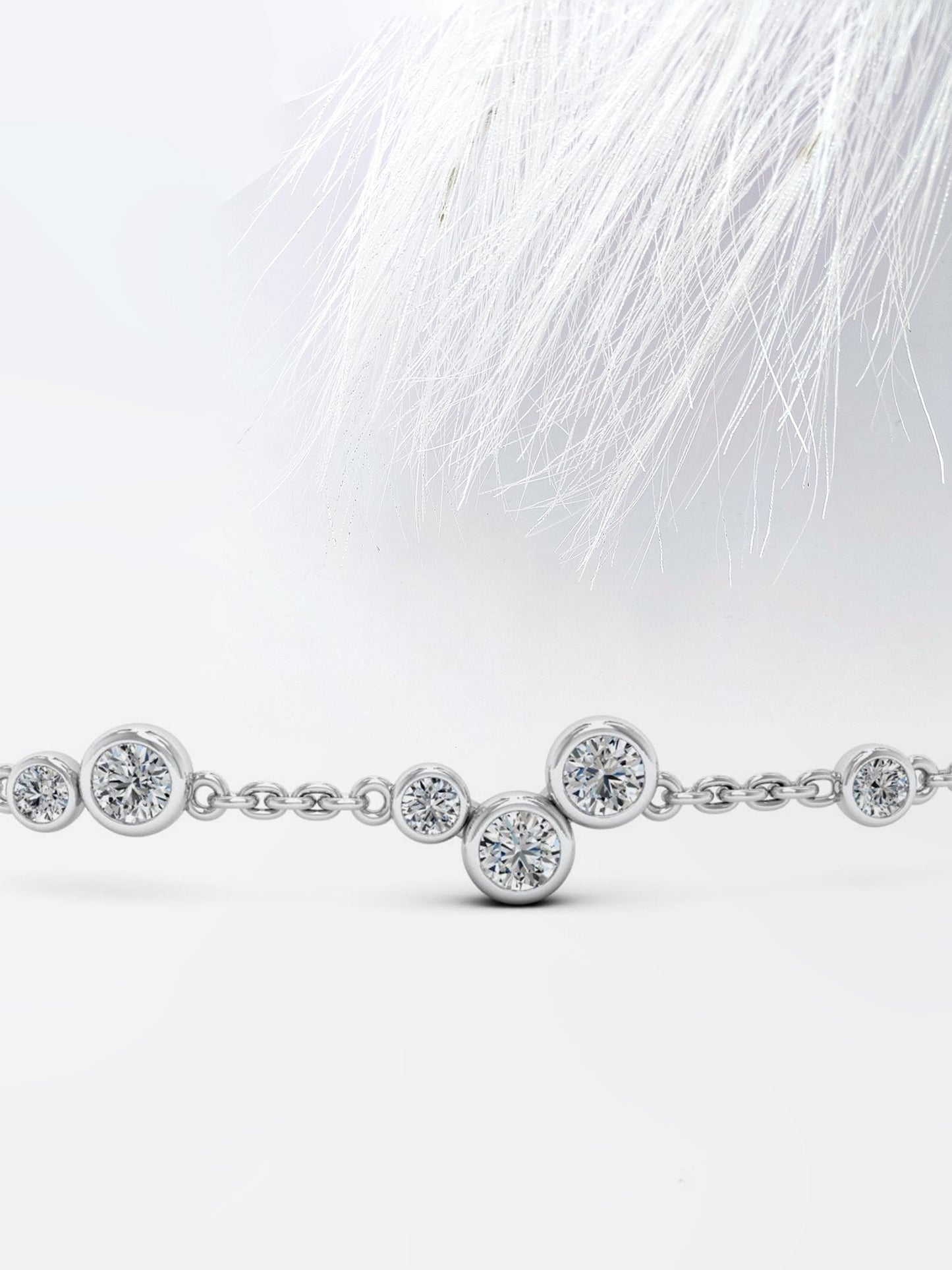 Round Cut Bezel Set Moissanite Diamond Personalized Gift For Women's