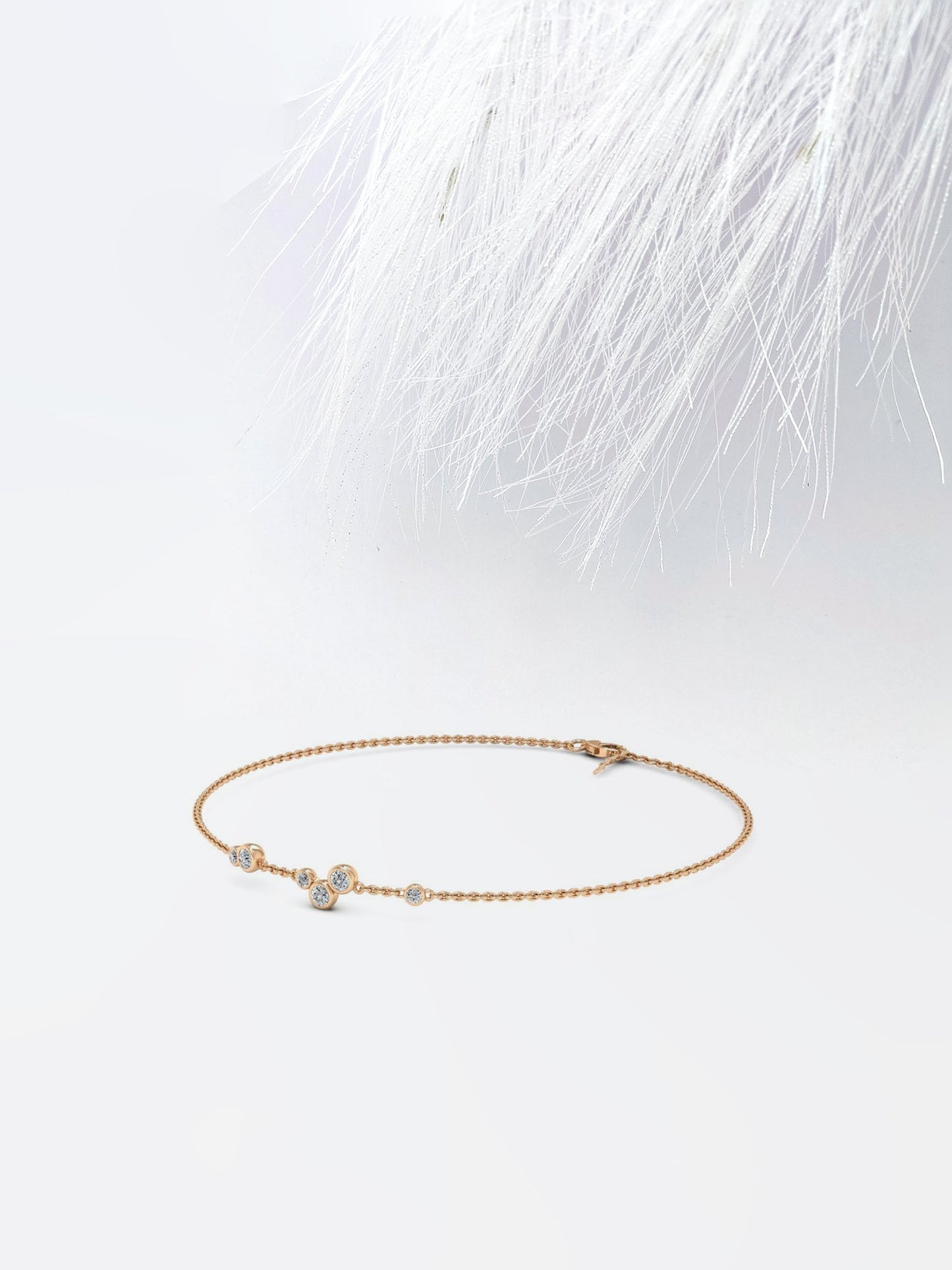 Round Cut Bezel Set Moissanite Diamond Personalized Gift For Women's