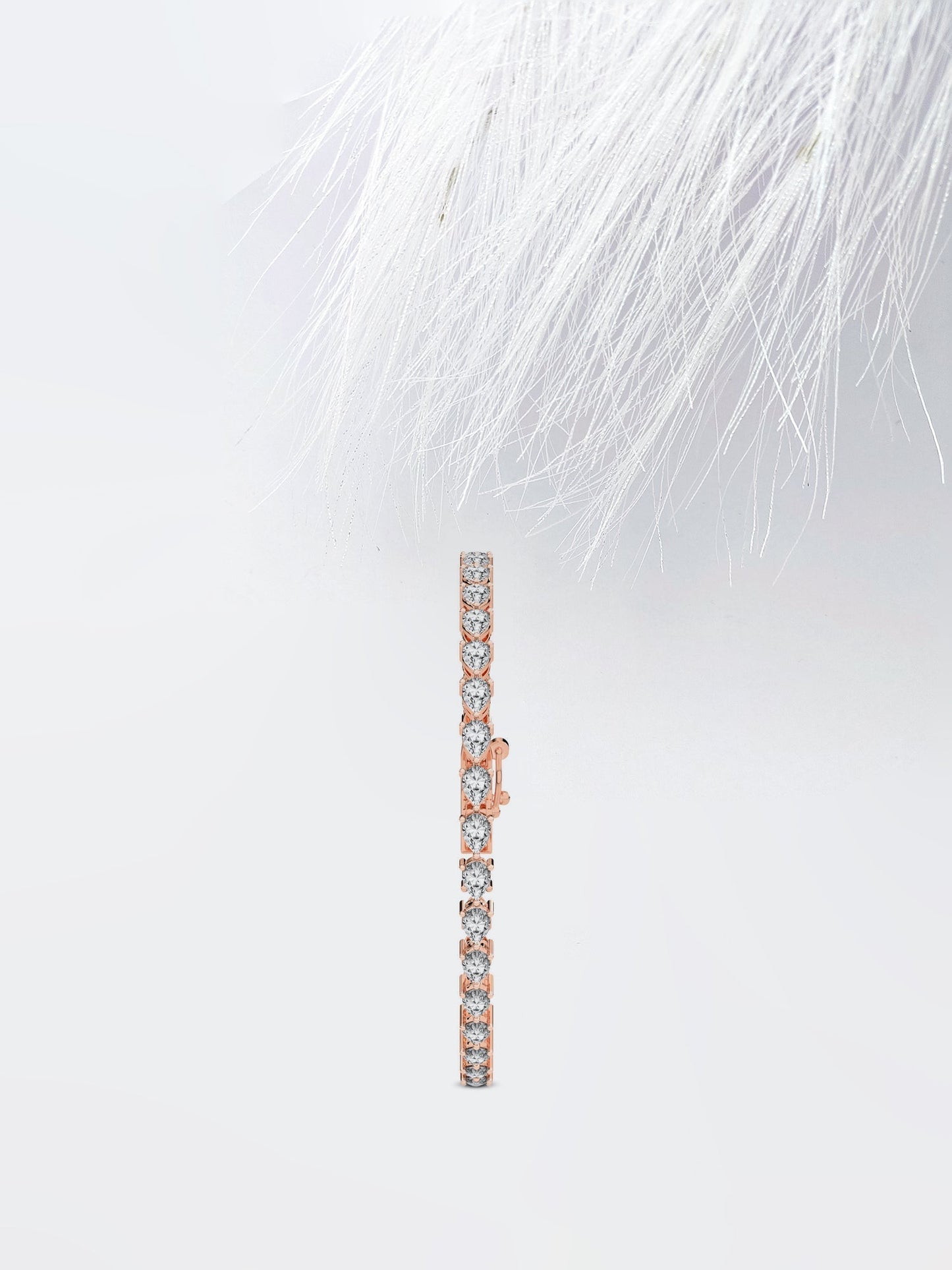 Stunning Pear Cut Moissanite Tennis Anniversary Bracelet For Her