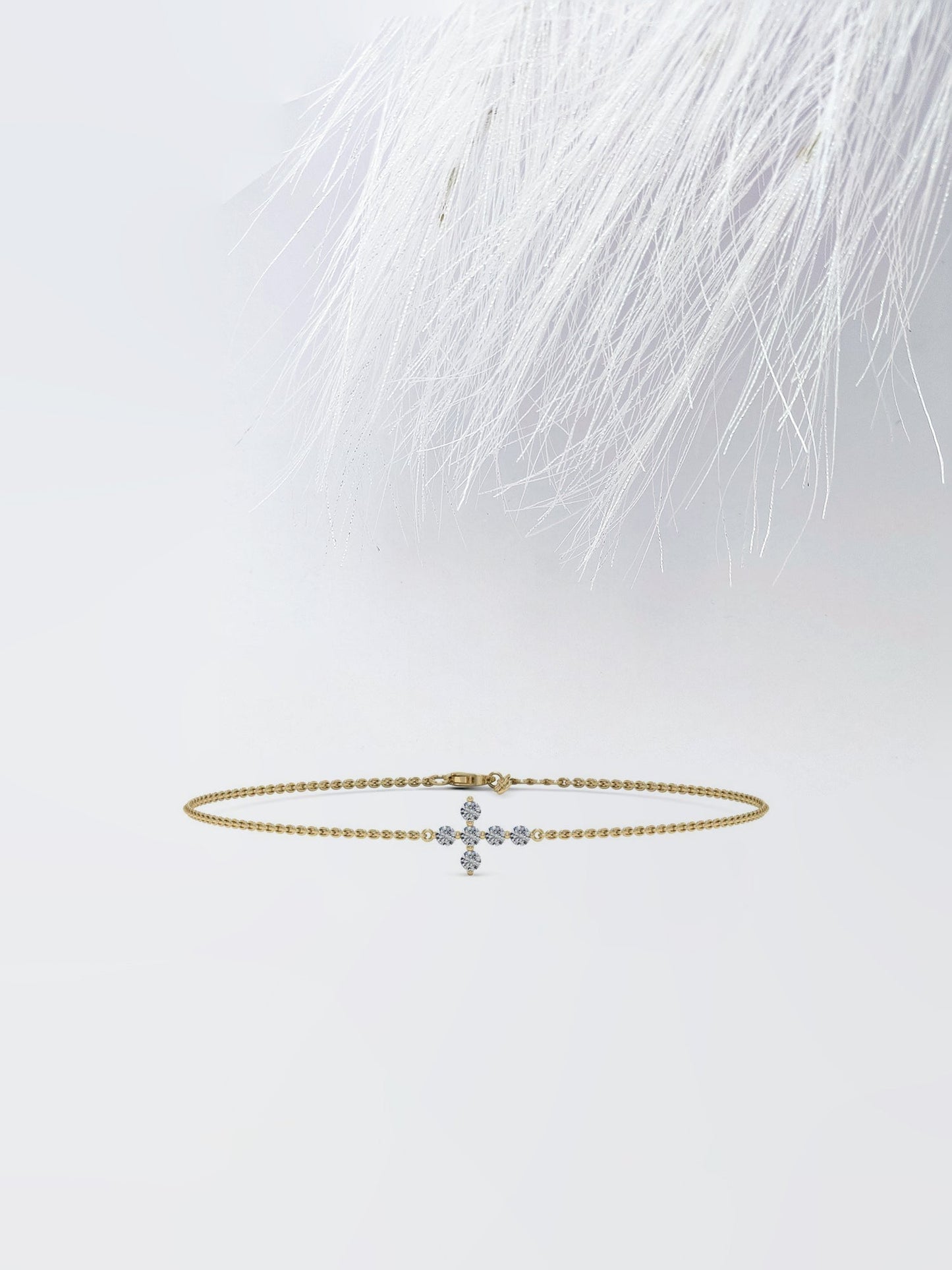 Stunning Round Cut Moissanite Anniversary Bracelet For Her