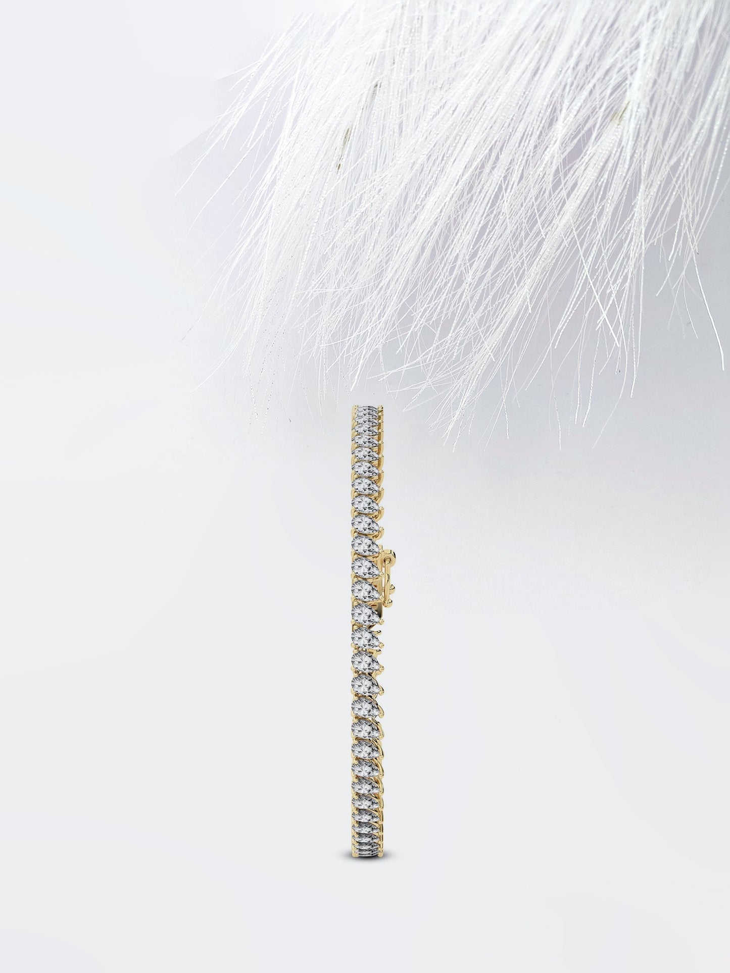 Tennis Pear Cut Moissanite Engagement Bracelet For Her