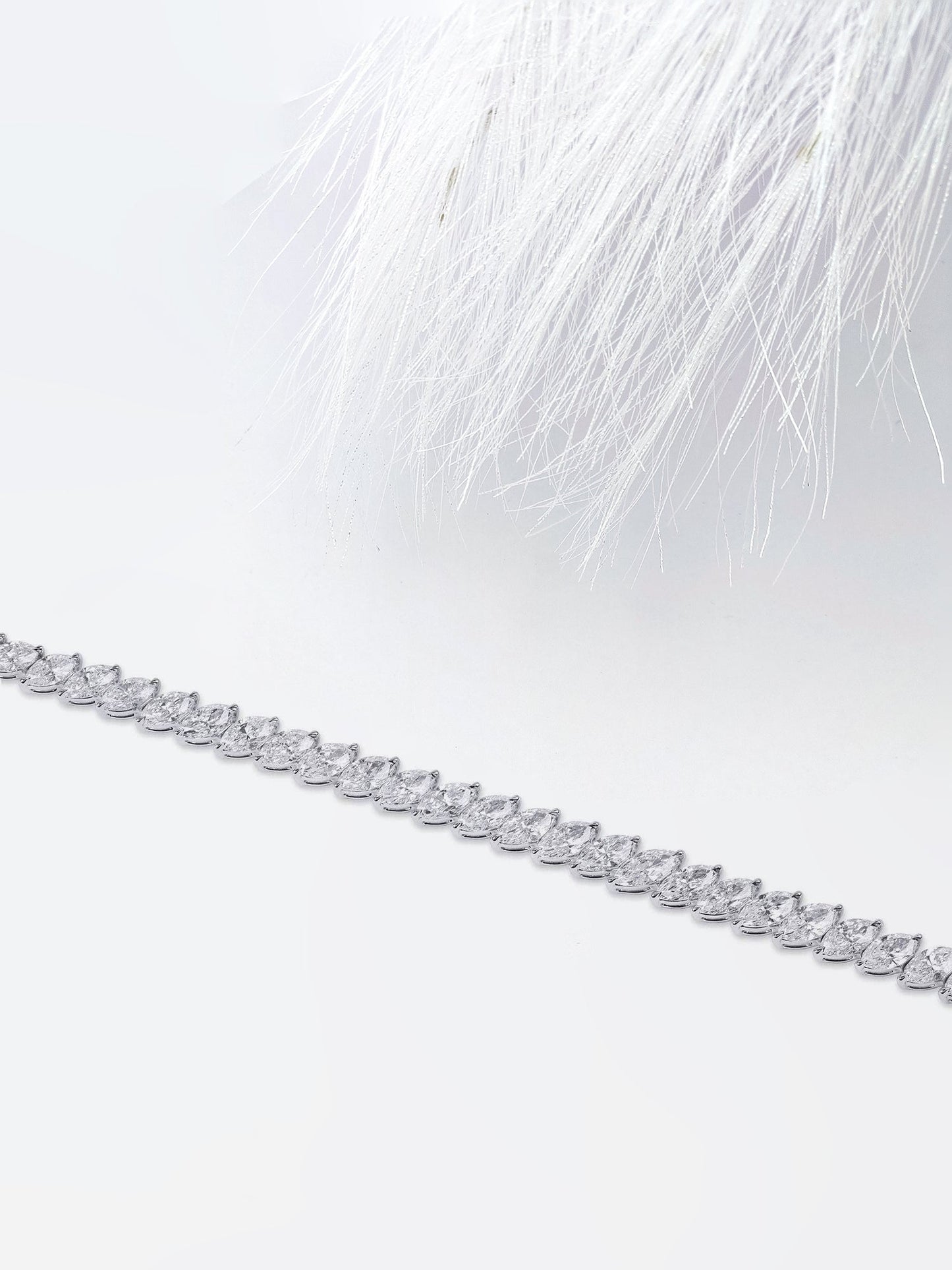 Tennis Marquise Cut Moissanite Engagement Bracelet For Her