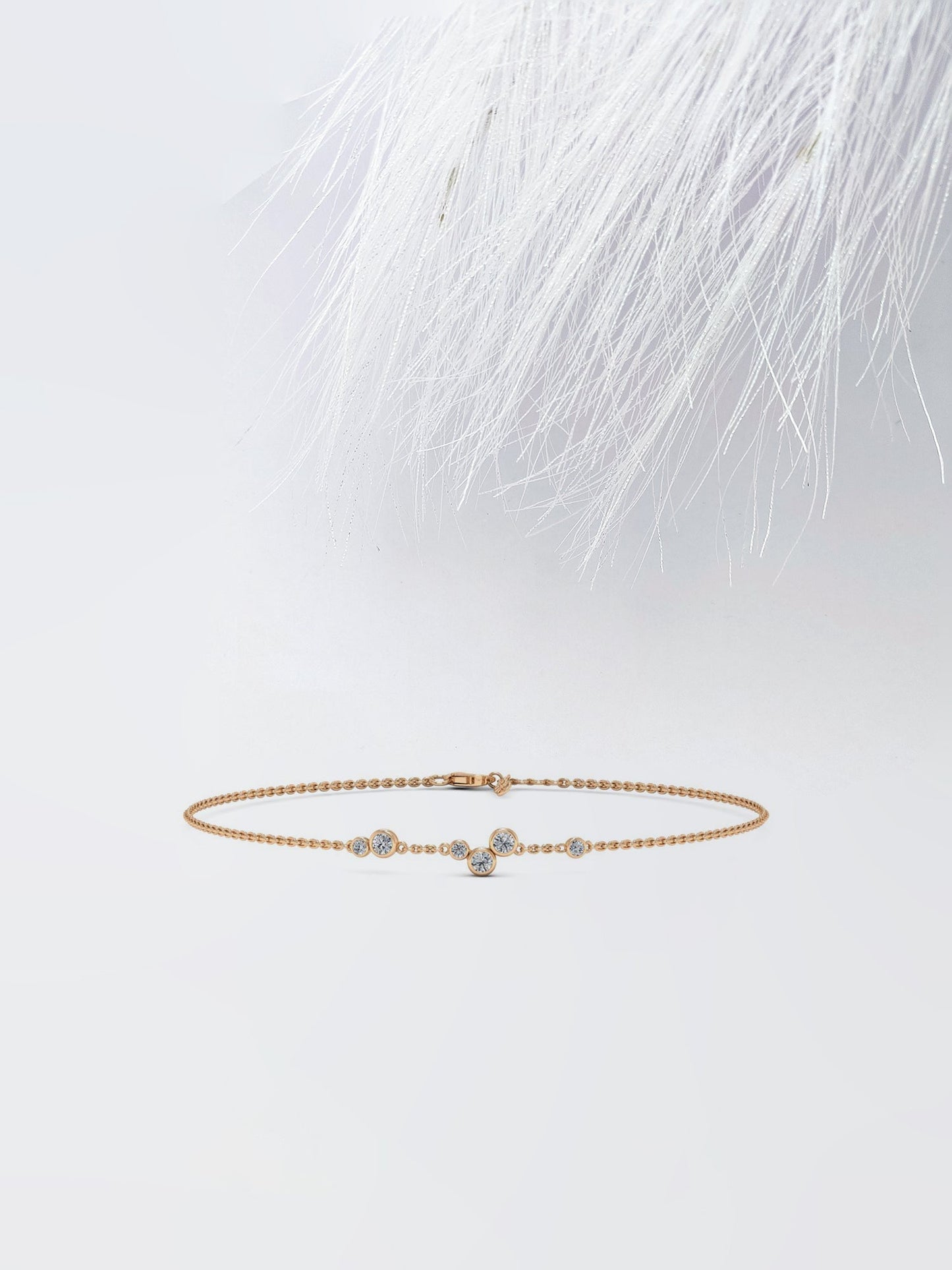 Round Cut Bezel Set Moissanite Diamond Personalized Gift For Women's