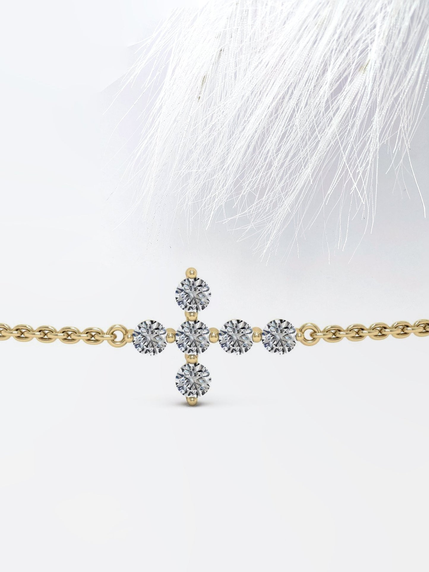 Stunning Round Cut Moissanite Anniversary Bracelet For Her