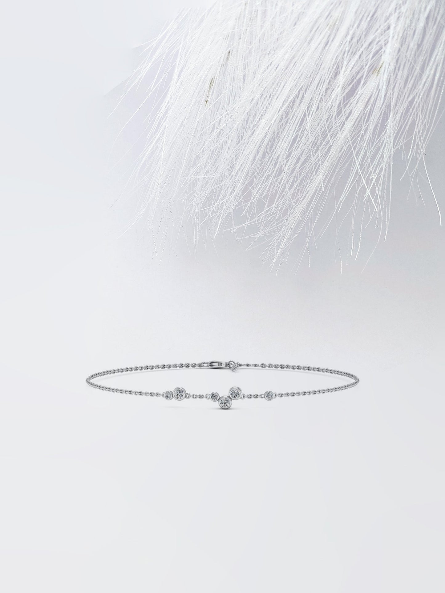 Round Cut Bezel Set Moissanite Diamond Personalized Gift For Women's