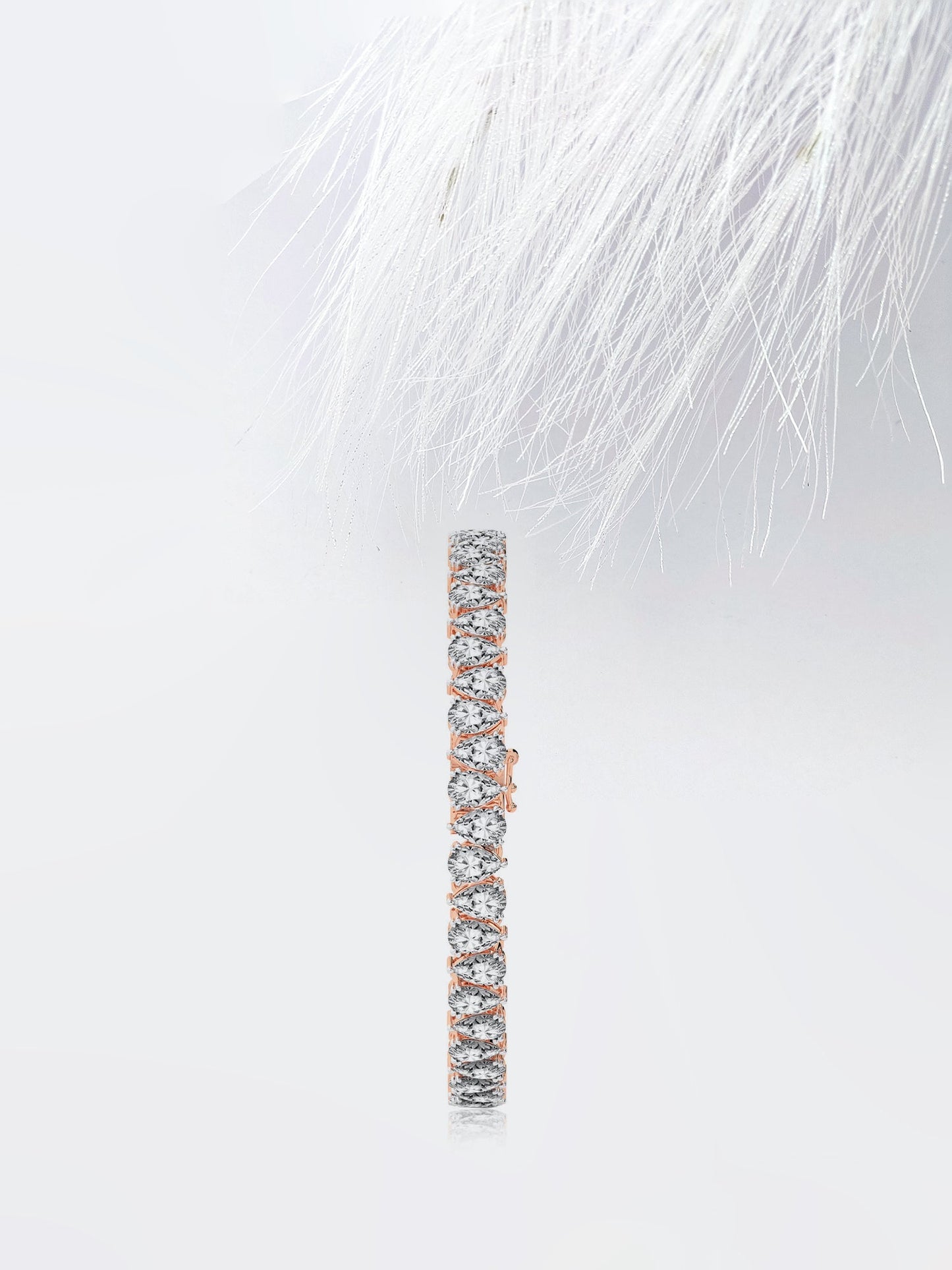 10 CT Pear Cut Tennis Moissanite Diamond Bracelet For Women's