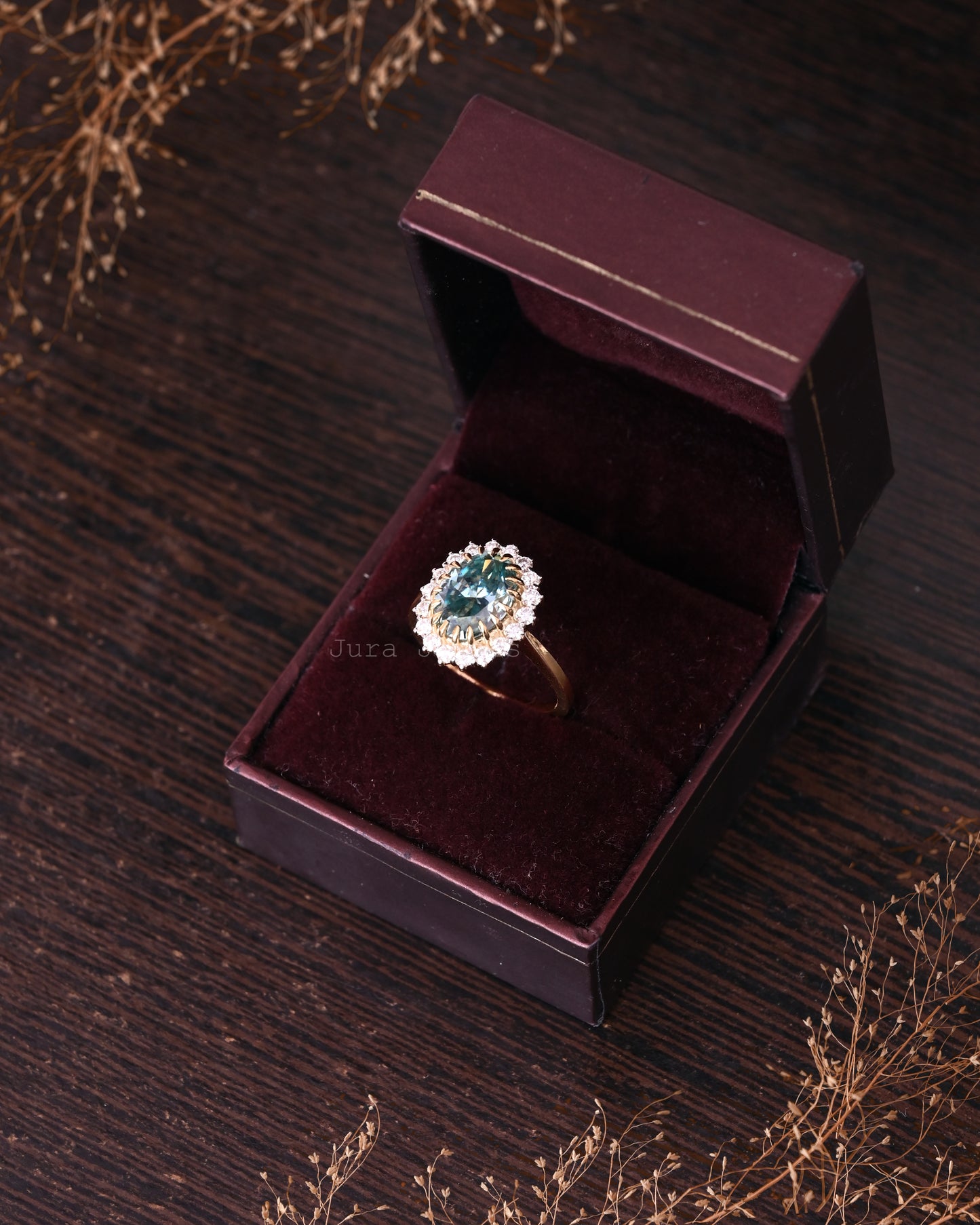 Halo Oval Cut Moissanite Personalized Gift For Women's