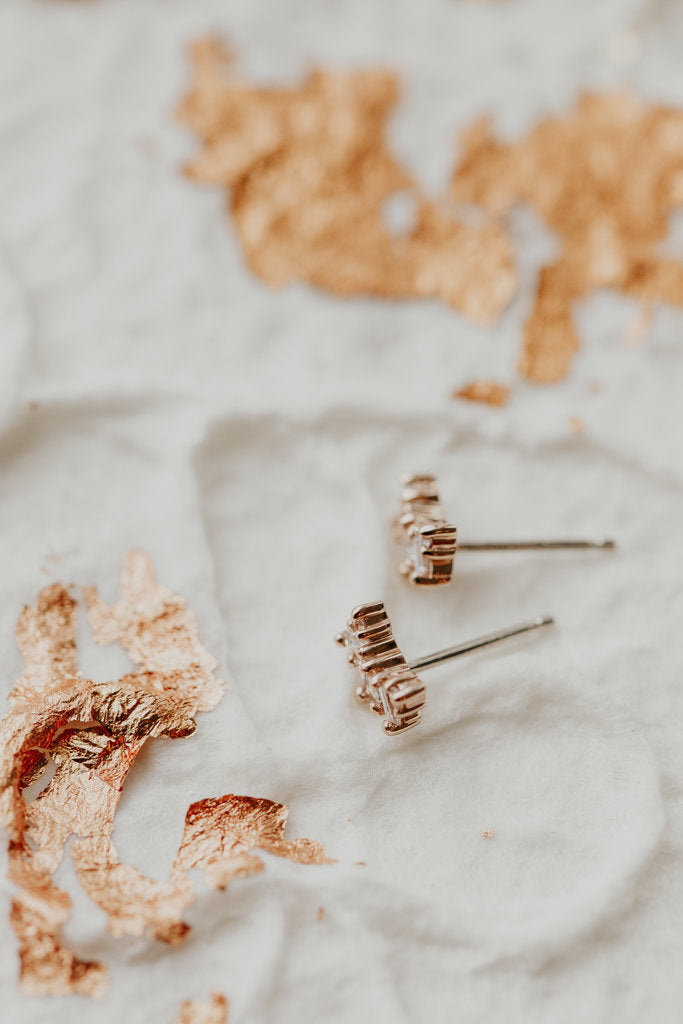 Most Unique Princess Cut Moissanite Engagement Studd Earring