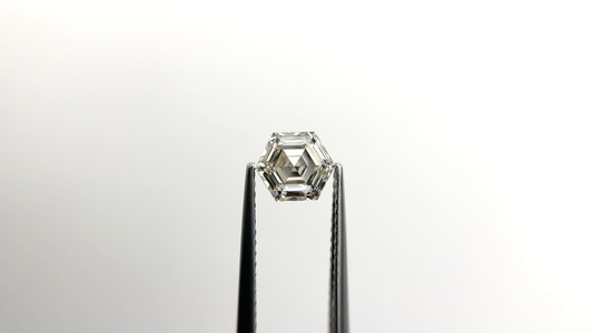 Fancy Colorless Hexagon Step-Cut Loose Moissanite Stone