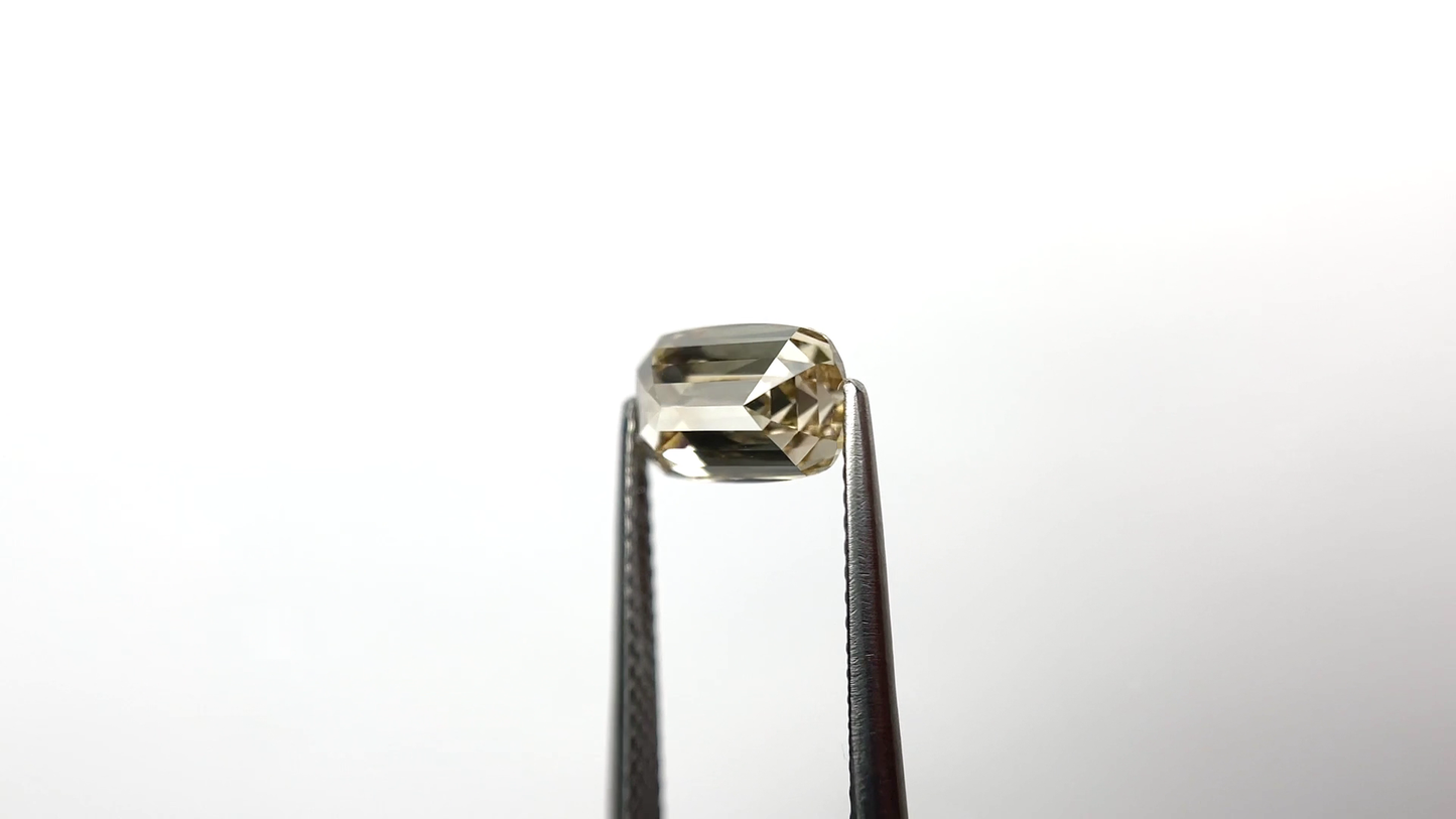 Champagne Emerald Cris Cut Loose Moissanite Diamond