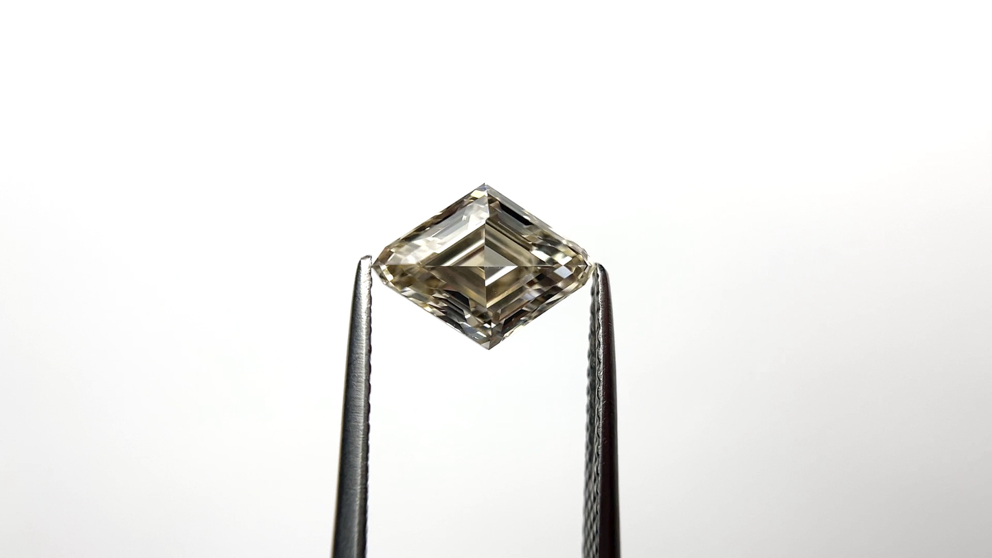 Stunning Champagne Lozenge Cut Loose Moissanite Diamond