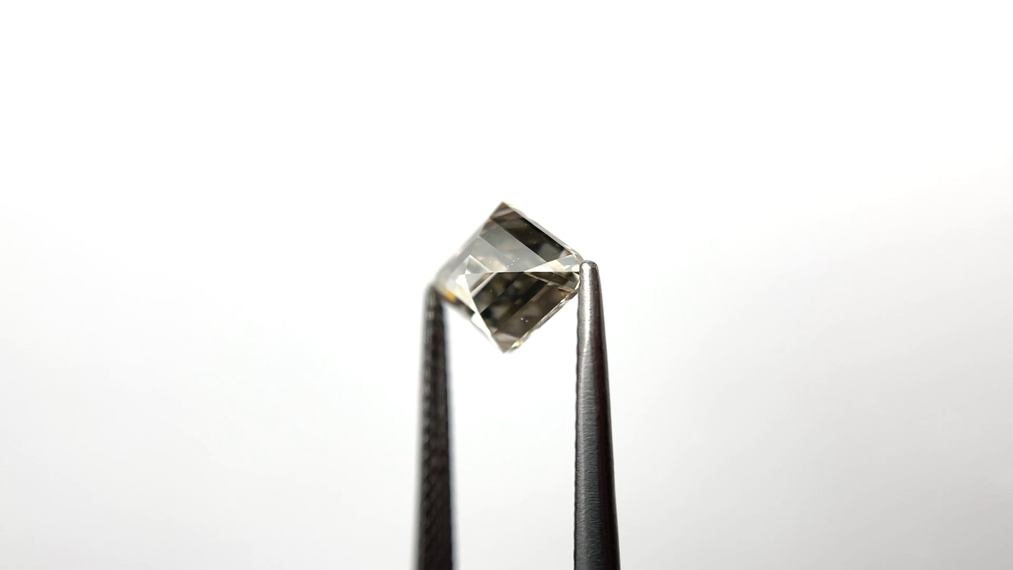 Stunning Champagne Lozenge Cut Loose Moissanite Diamond