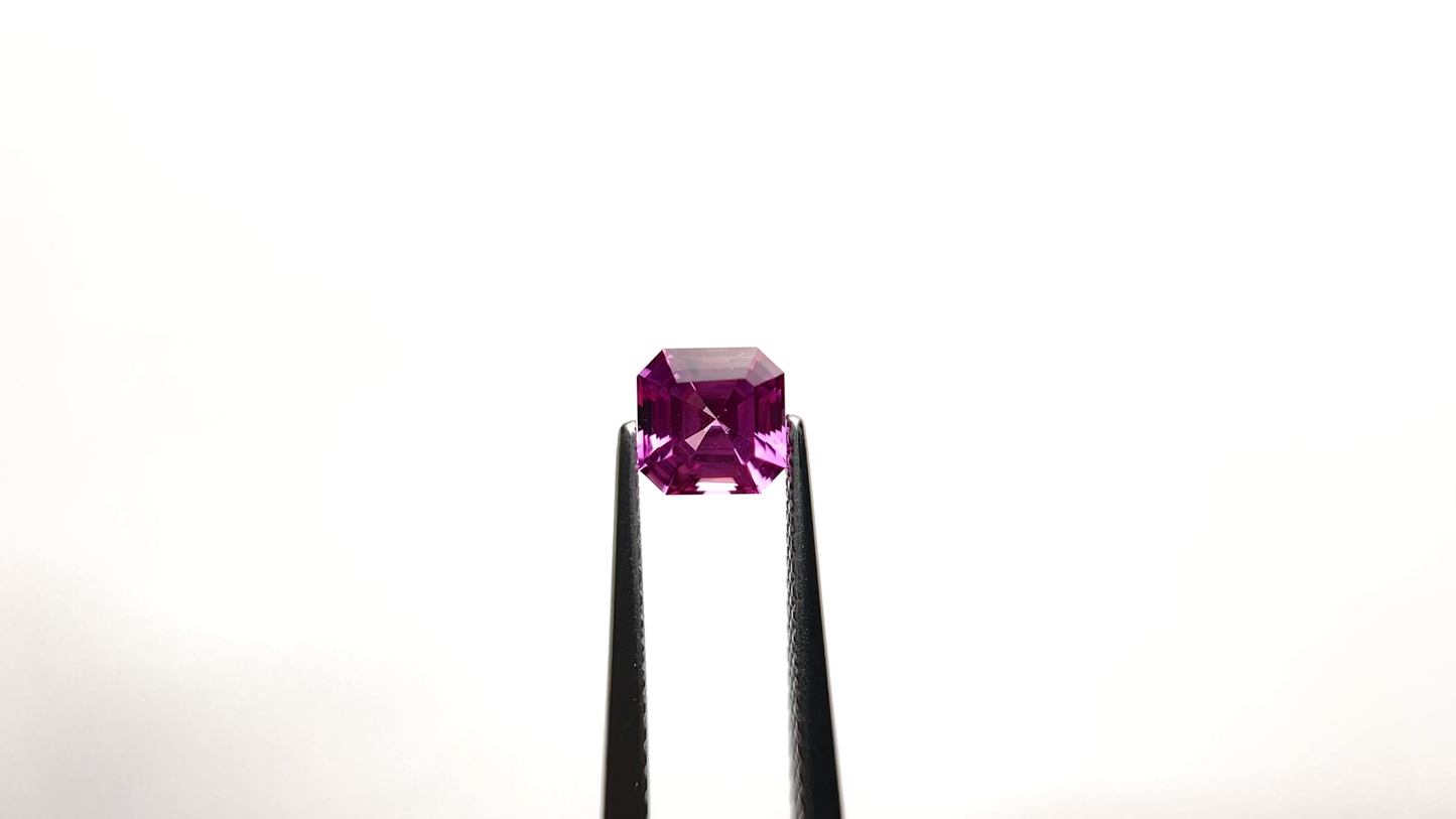 Pink Asscher Cut Moissanite For Anniversary Diamond