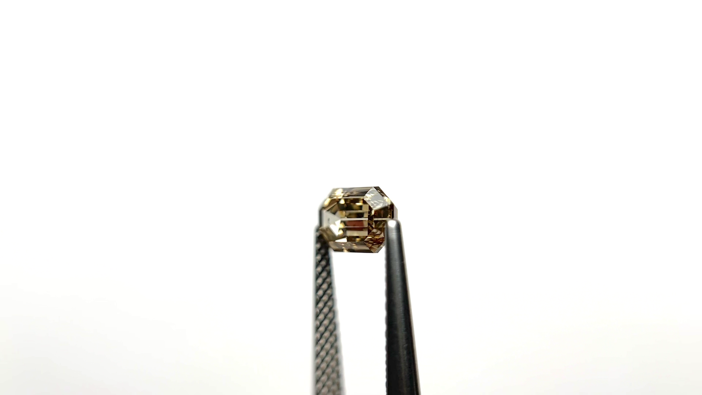 Rare Champagne Emerald Cut Loose Moissanite Diamond For Her