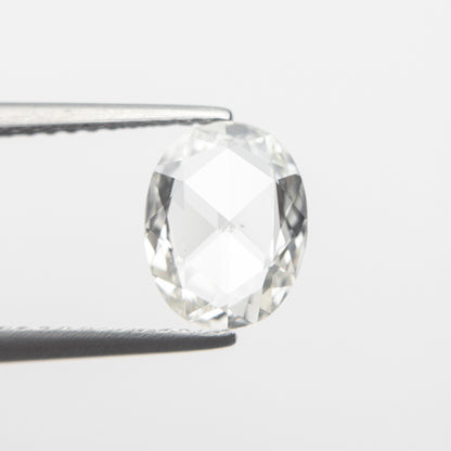 Rose Cut Oval Moissanite Diamond Engagement Ring