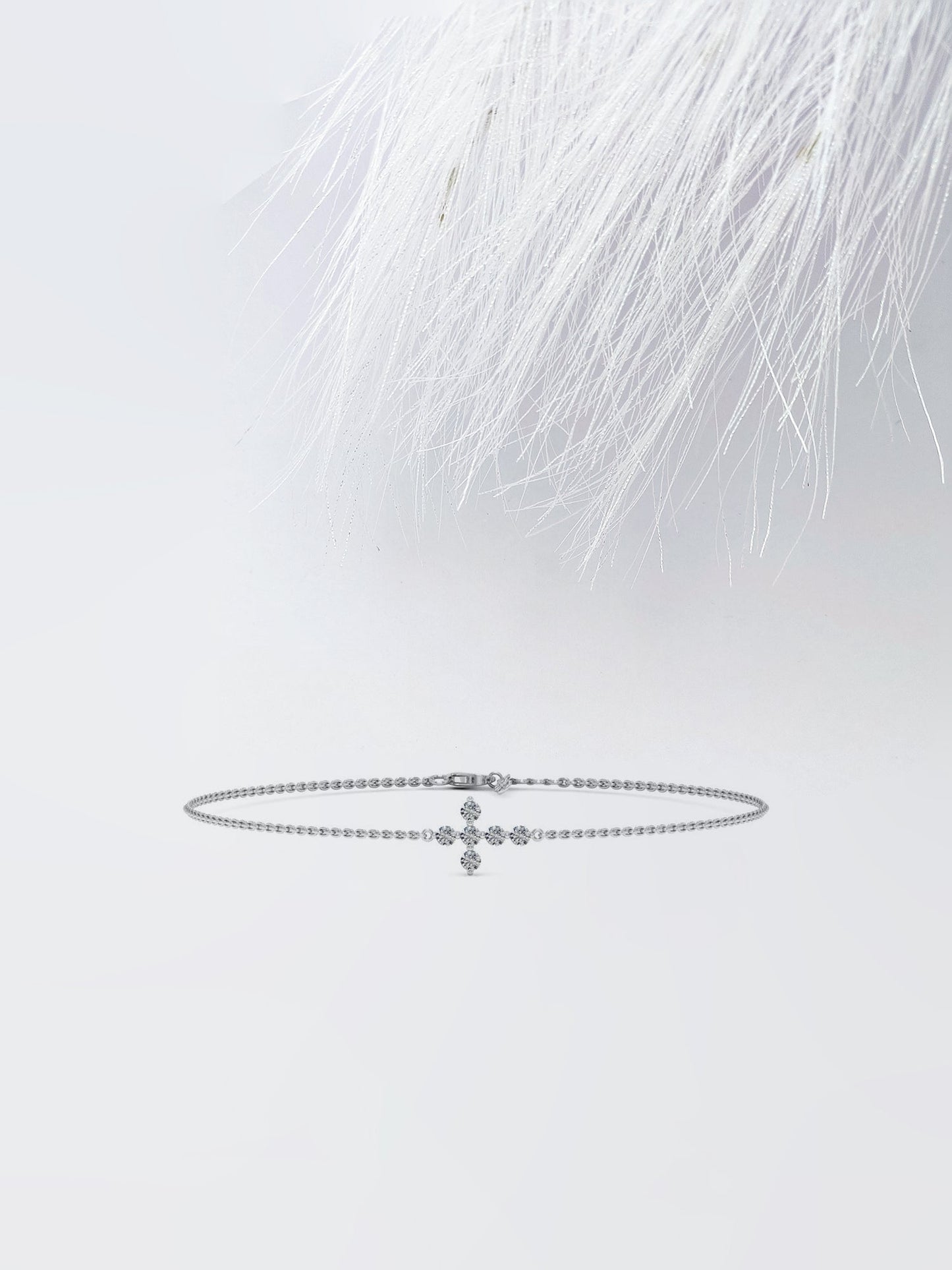 Stunning Round Cut Moissanite Anniversary Bracelet For Her