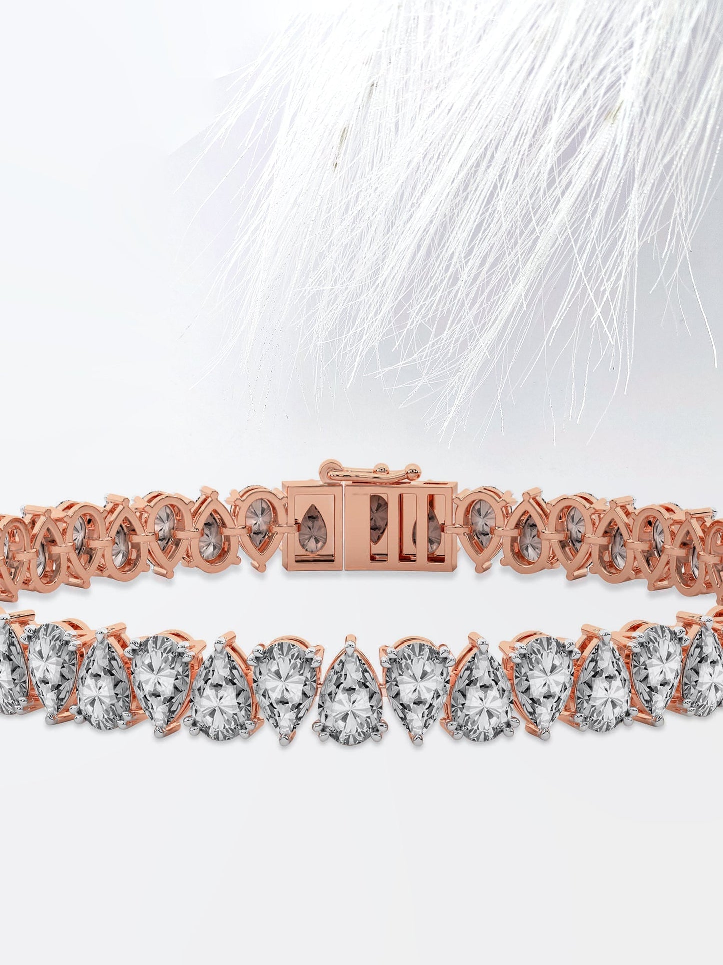 10 CT Pear Cut Tennis Moissanite Diamond Bracelet For Women's