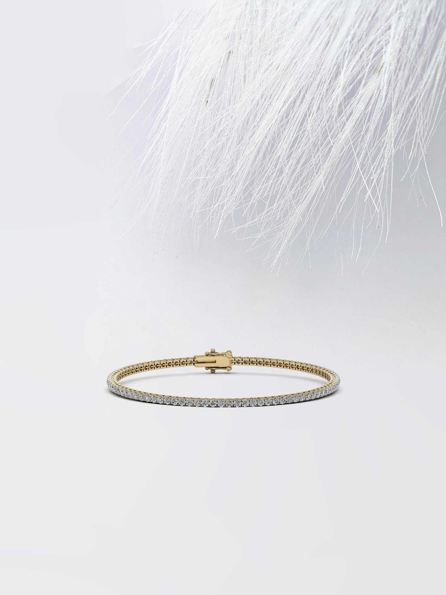 Tennis Round Cut Moissanite Bridesmaid Bracelet Gift For Her