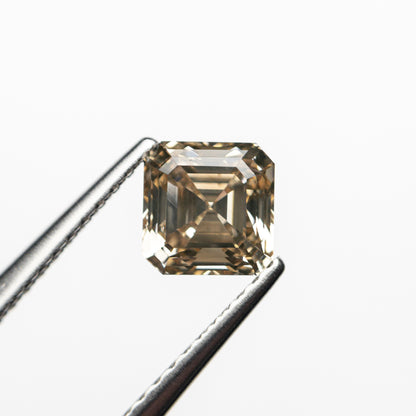 Champagne Asscher Cut Moissanite Loose For Customized Jewelry