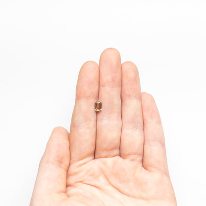 Champagne Emerald Step-Cut Loose Moissanite Diamond