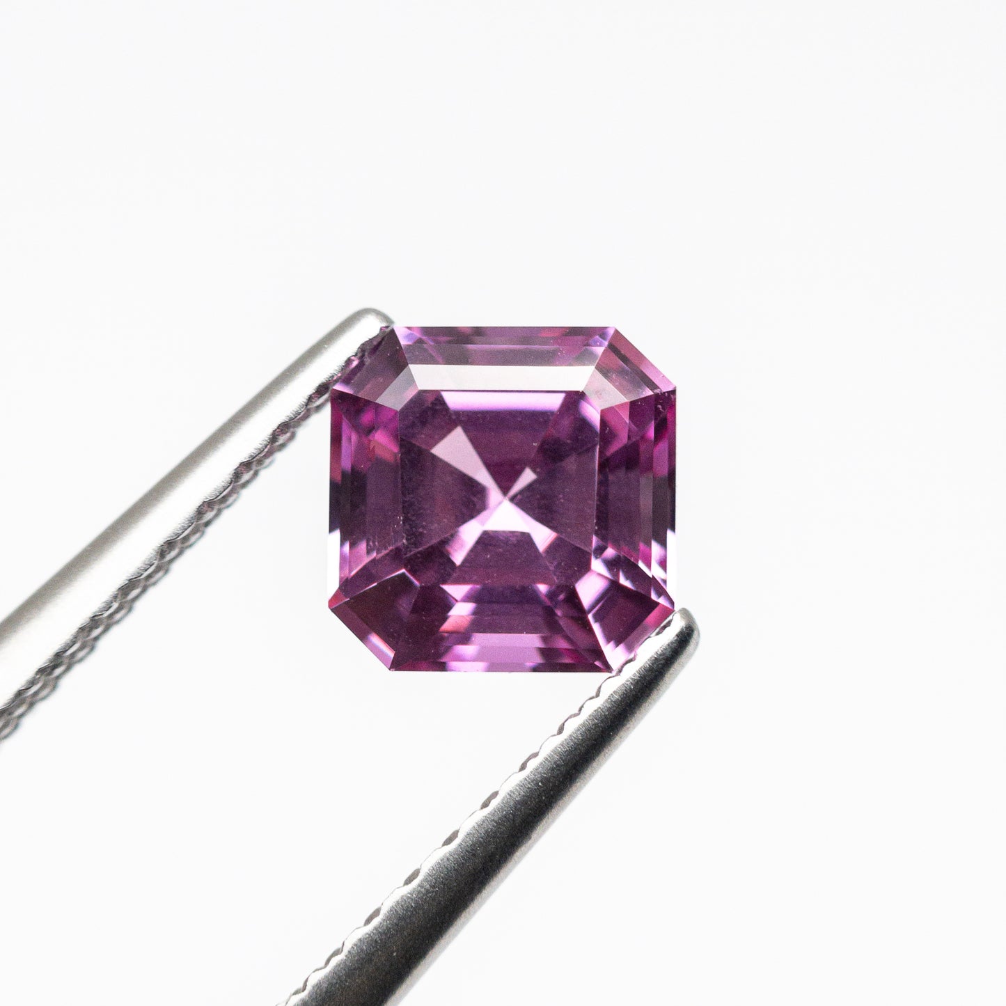 Pink Asscher Cut Moissanite For Anniversary Diamond