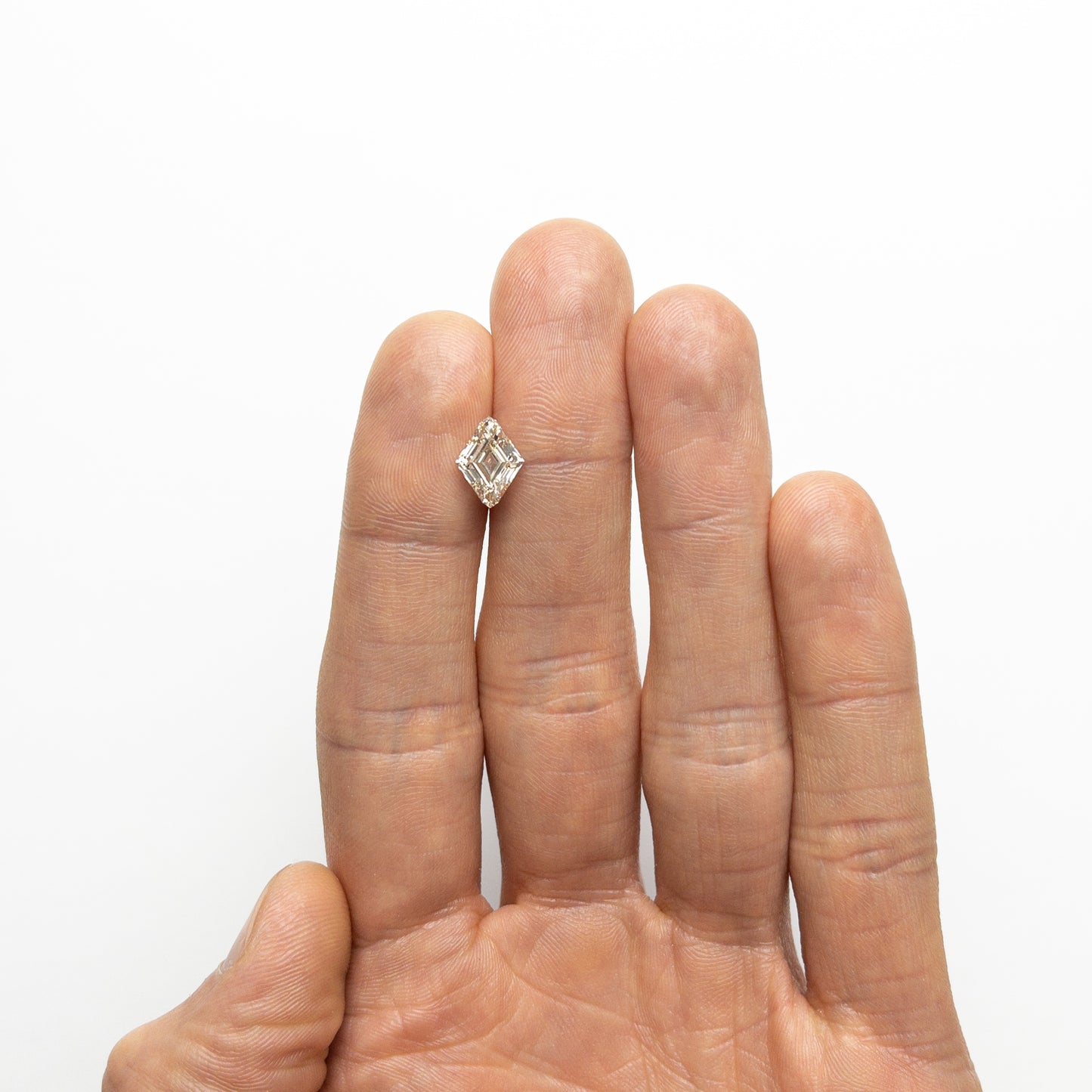 Stunning Champagne Lozenge Cut Loose Moissanite Diamond