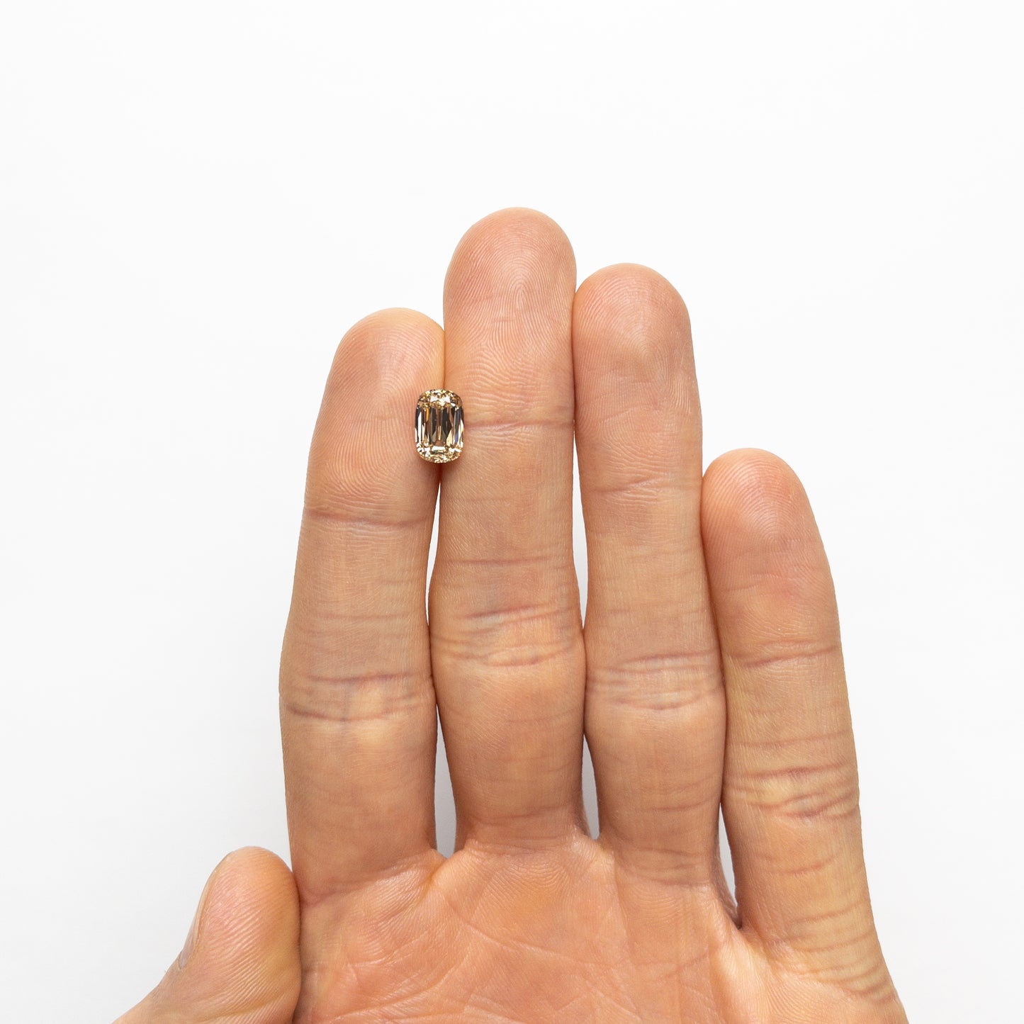 Champagne Emerald Cris Cut Loose Moissanite Diamond