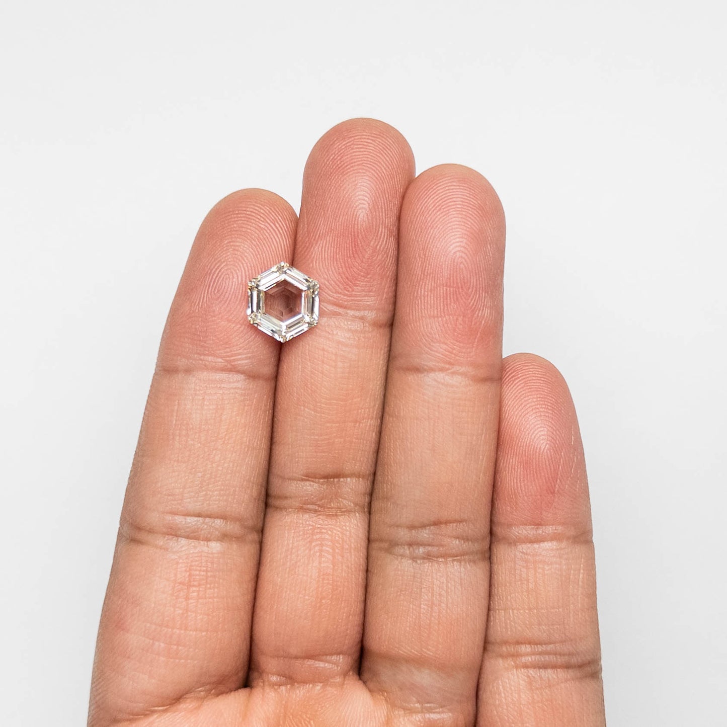 Colorless Portrait Step Cut Hexagon Loose Moissanite Diamond