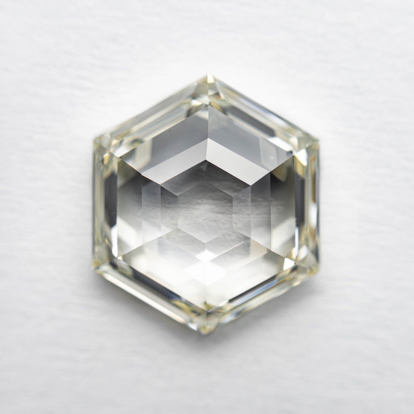 Colorless Portrait Step Cut Hexagon Loose Moissanite Diamond