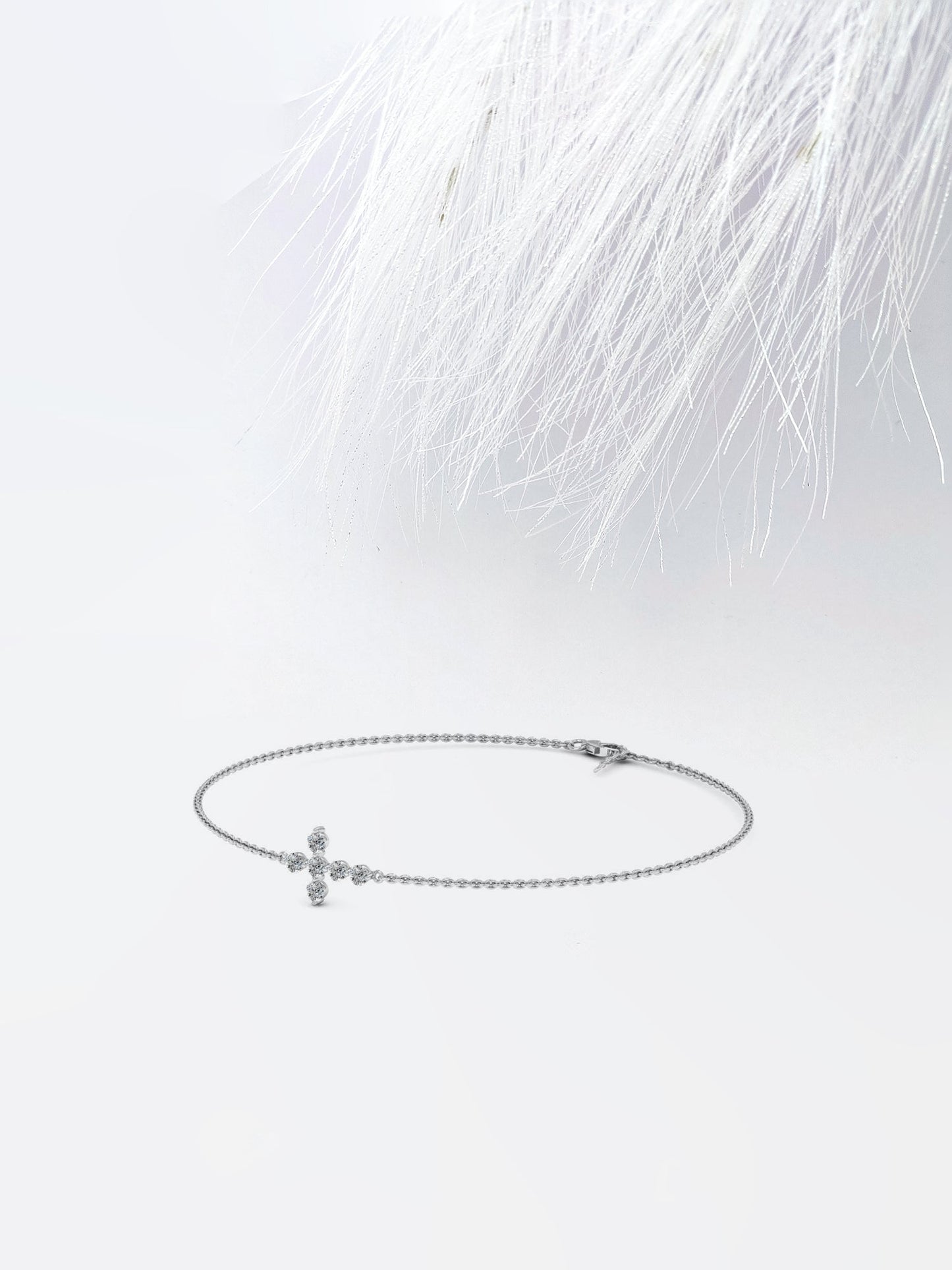 Stunning Round Cut Moissanite Anniversary Bracelet For Her