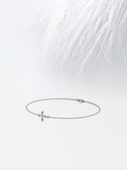 Stunning Round Cut Moissanite Anniversary Bracelet For Her