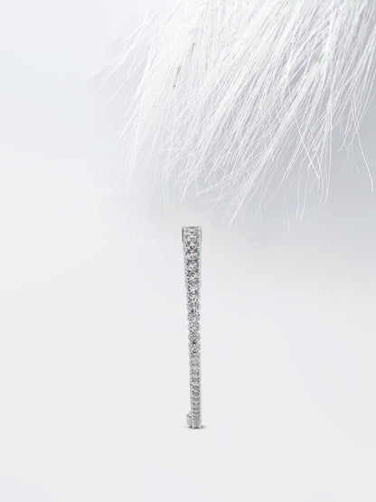 Stunning Round Cut Moissanite Tennis Engagement Bracelet 14k Rose Gold