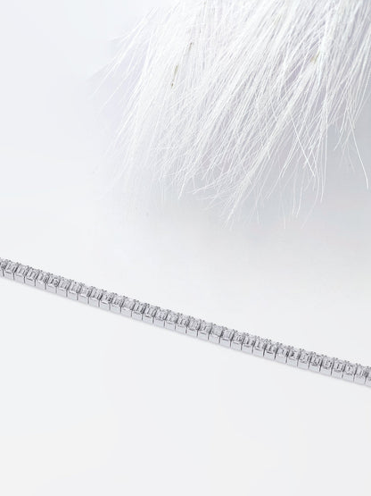 Tennis Emerald Cut Moissanite Diamond Engagement Bracelet For Women's