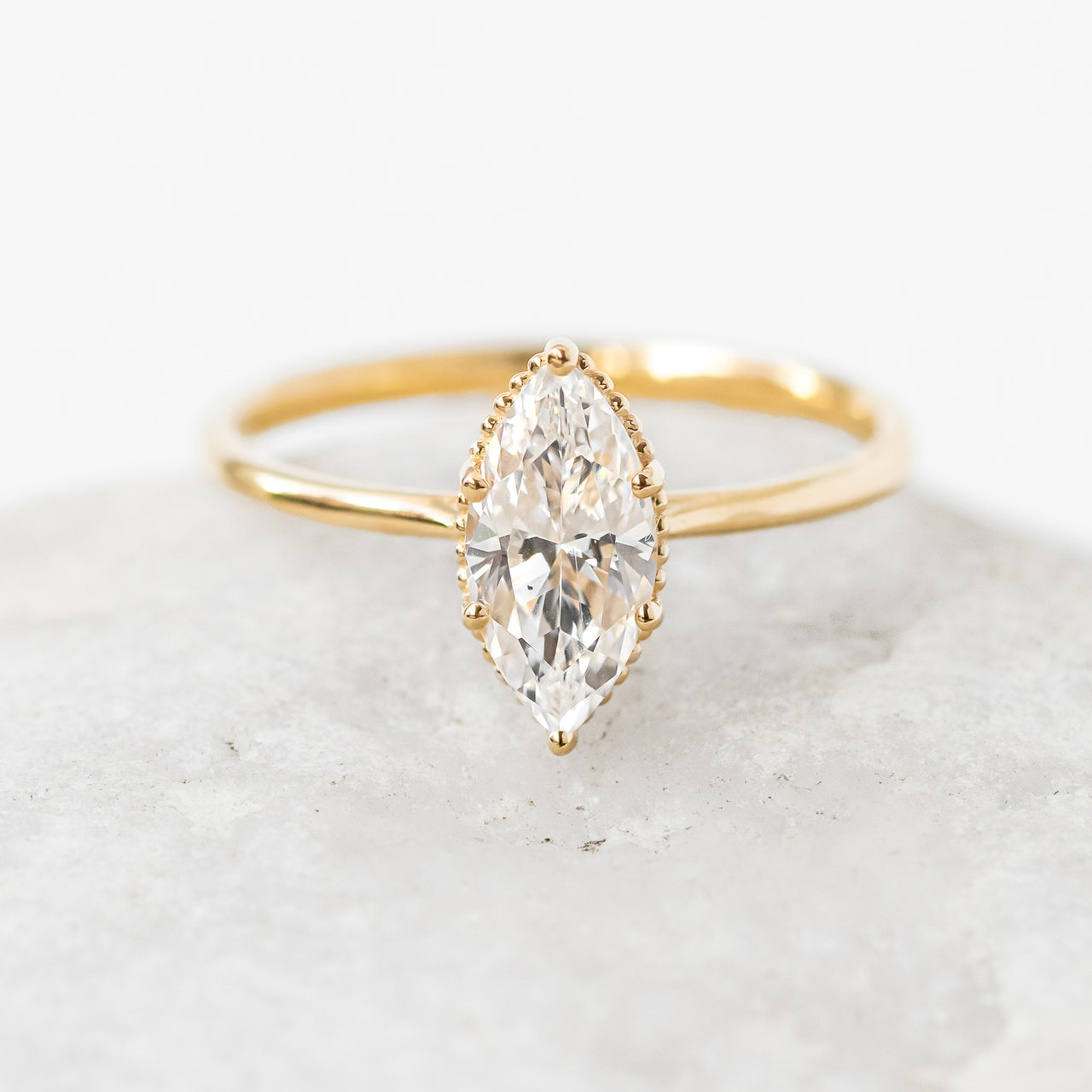 Starling Marquise Moissanite Engagement Ring For Her