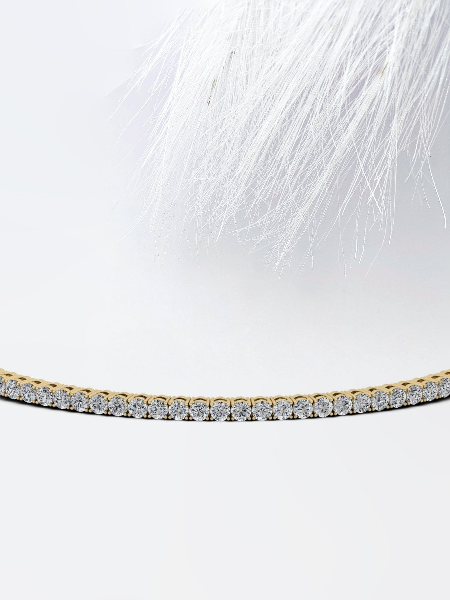 Tennis Round Cut Moissanite Bridesmaid Bracelet Gift For Her