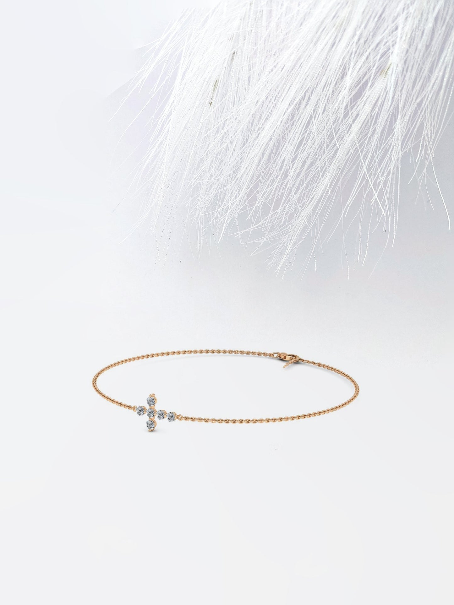 Stunning Round Cut Moissanite Anniversary Bracelet For Her