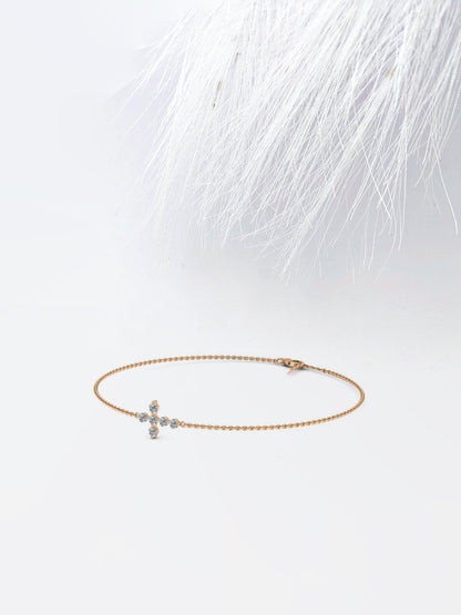 Stunning Round Cut Moissanite Anniversary Bracelet For Her