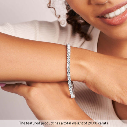 East-West Emerald Cut Moissanite Handmade Proposal Wedding Bracelet