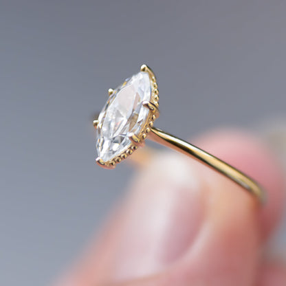 Starling Marquise Moissanite Engagement Ring For Her