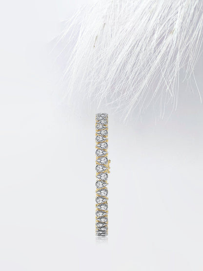 10 CT Pear Cut Tennis Moissanite Diamond Bracelet For Women's