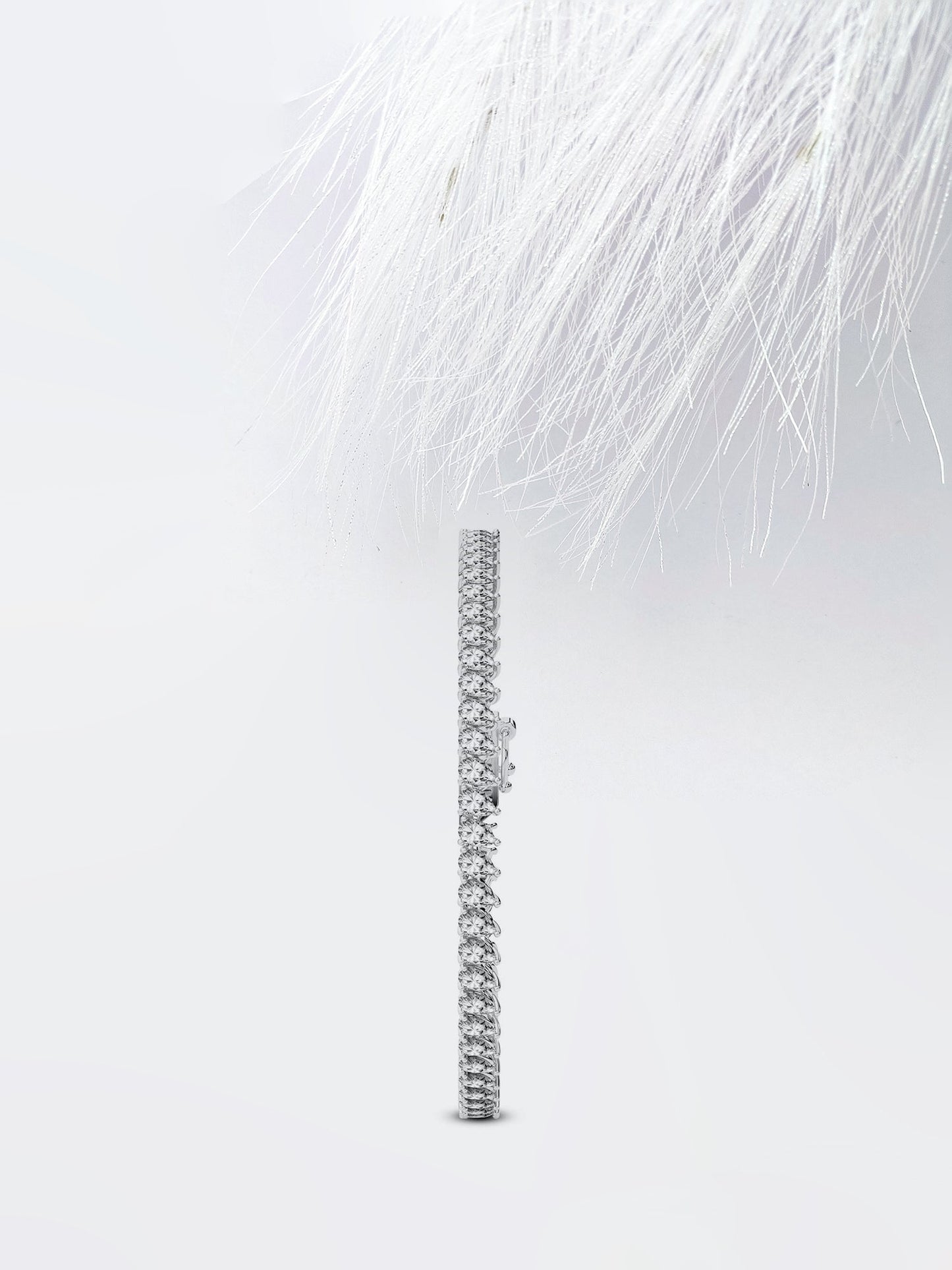 Tennis Pear Cut Moissanite Engagement Bracelet For Her