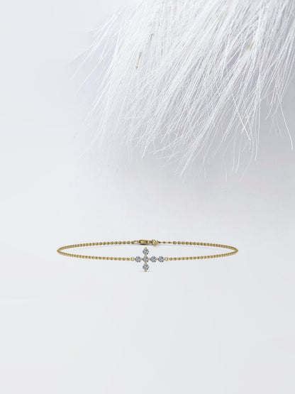 Stunning Round Cut Moissanite Anniversary Bracelet For Her