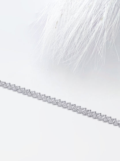 Tennis Marquise Cut Moissanite Engagement Bracelet For Her